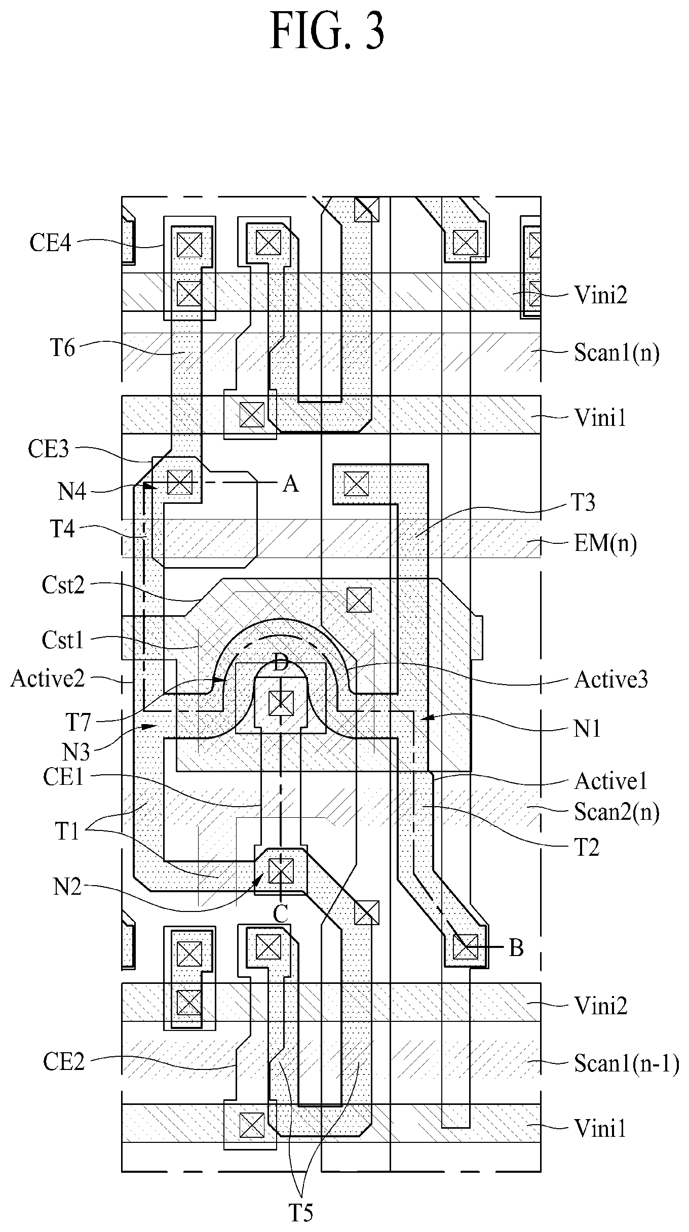 Patent US11778888 Figure 3 – Electroluminescent display apparatus