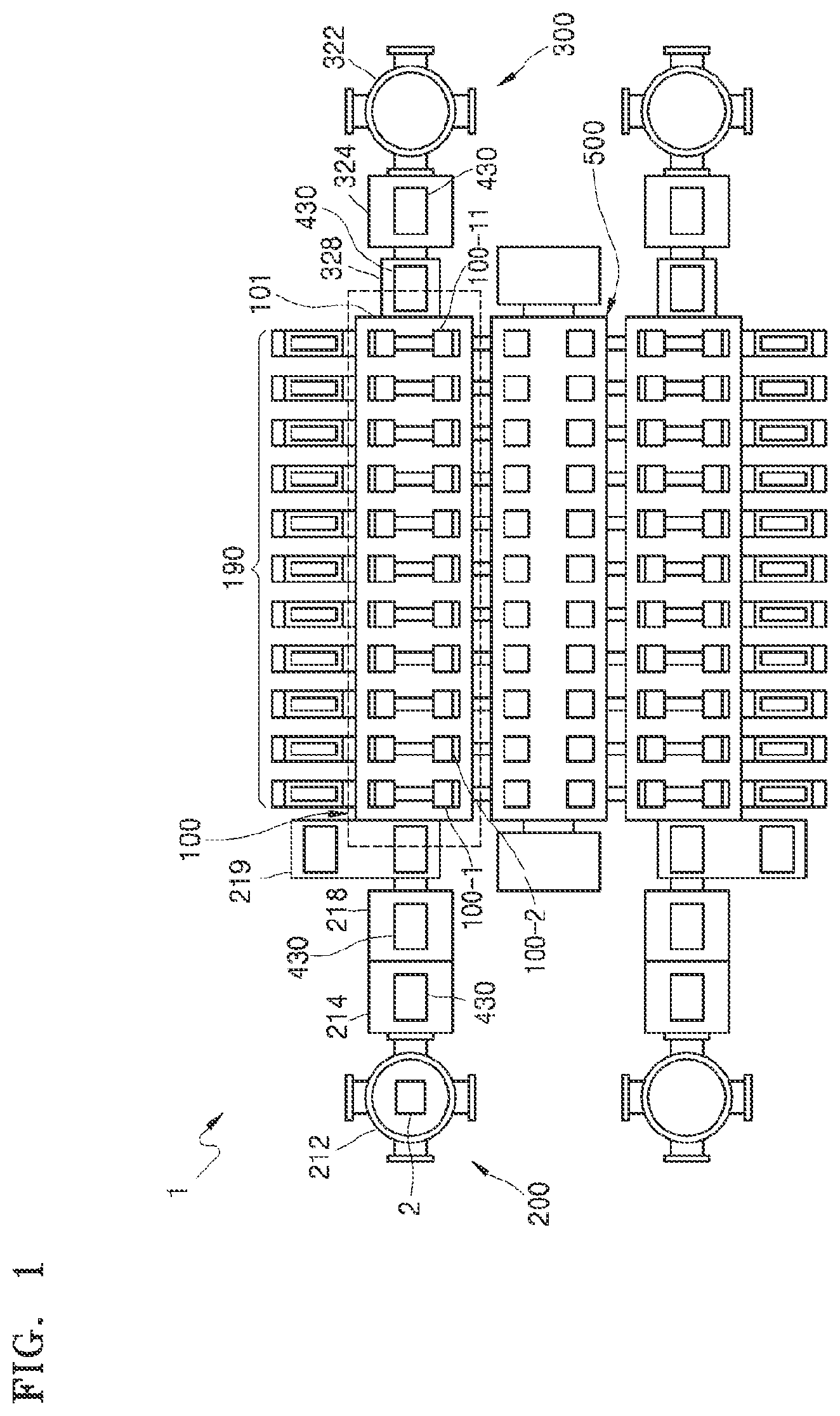 Patent US11778890 Figure 1 – Organic layer deposition apparatus and method of manufacturing organic light-emitting display apparatus using the same