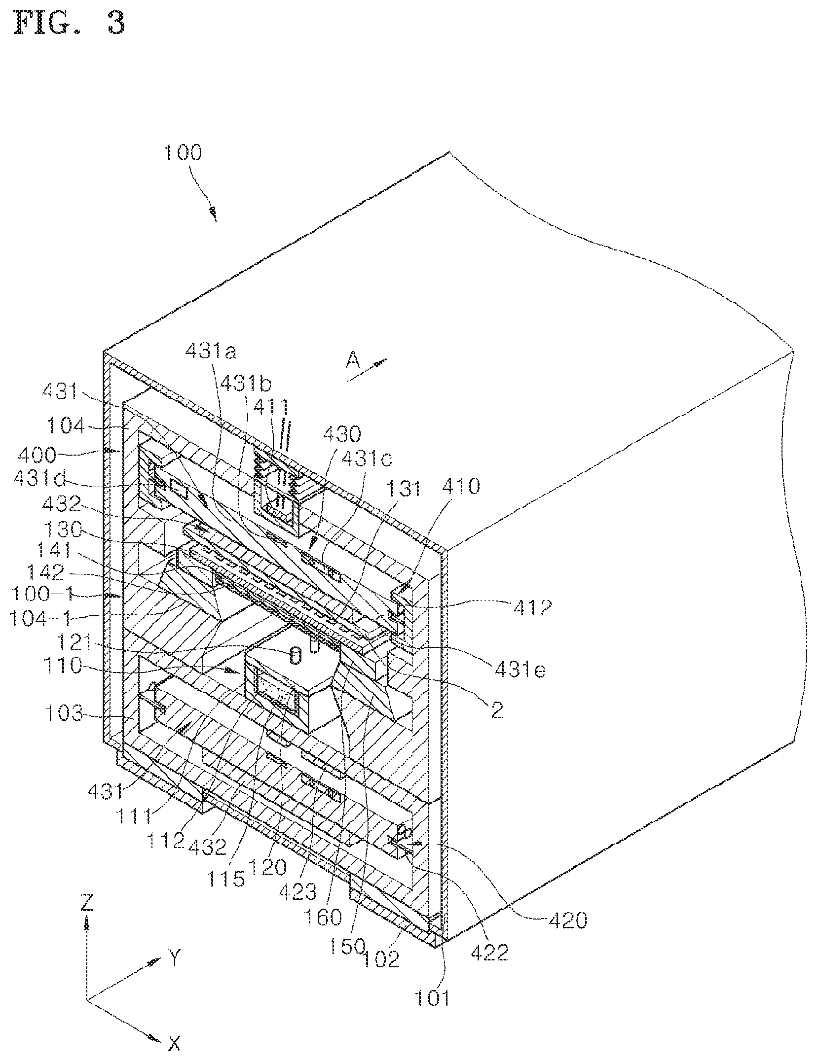 Patent US11778890 Figure 3 – Organic layer deposition apparatus and method of manufacturing organic light-emitting display apparatus using the same