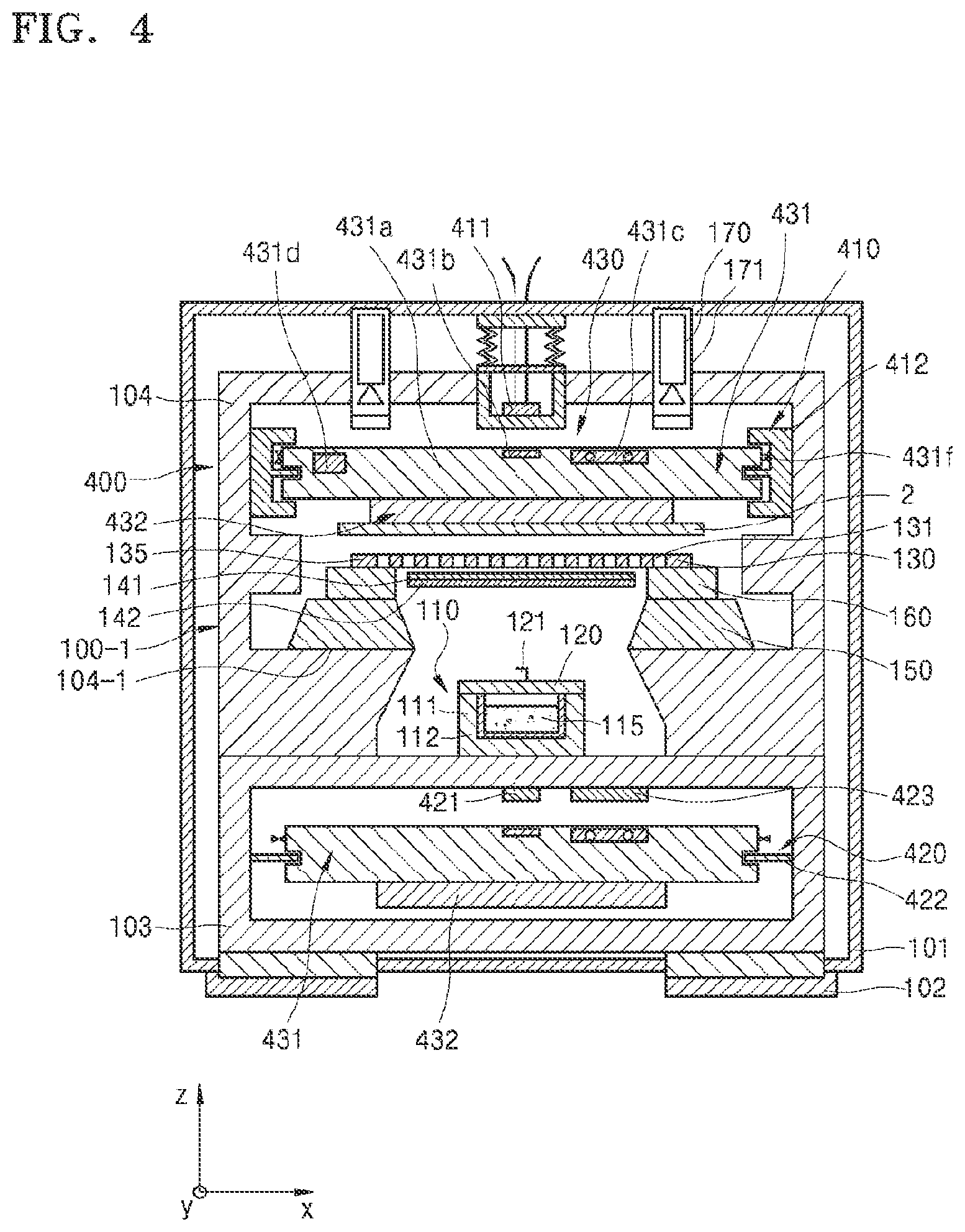 Patent US11778890 Figure 4 – Organic layer deposition apparatus and method of manufacturing organic light-emitting display apparatus using the same