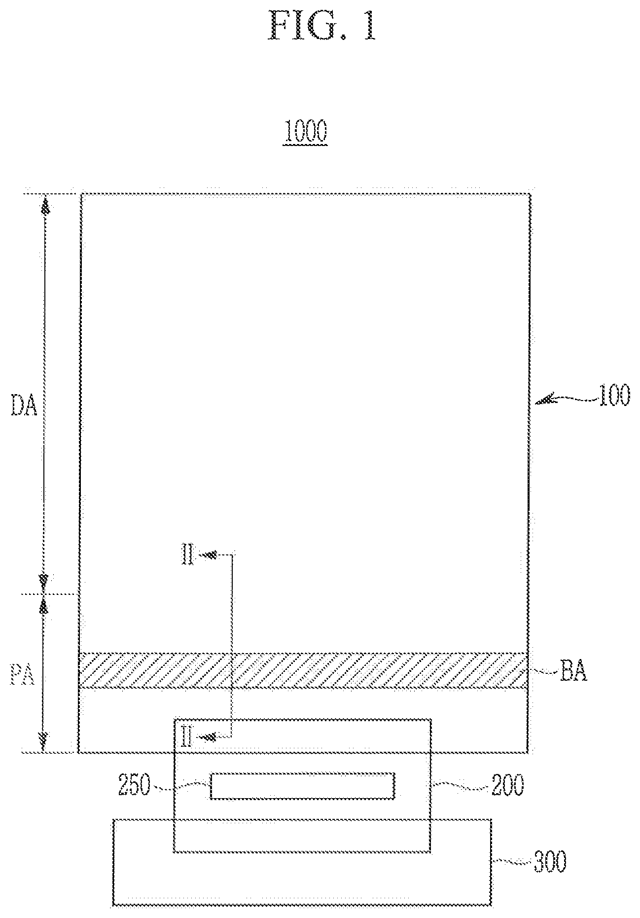Patent US11778892 — Display device — Figure 1