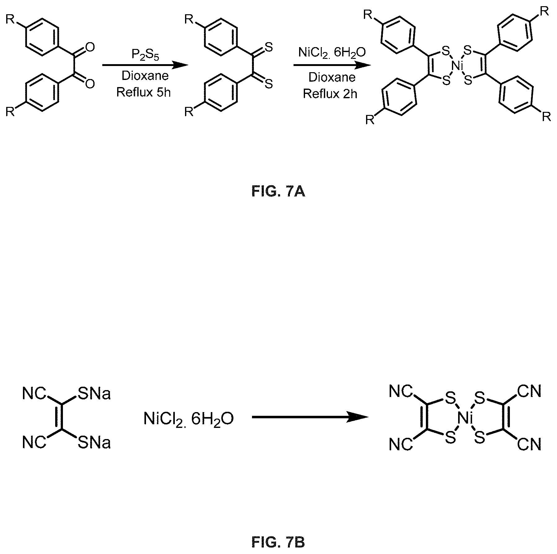 Patent US11778896 Figure 8 – Visibly transparent, near-infrared-absorbing metal-complex photovoltaic devices