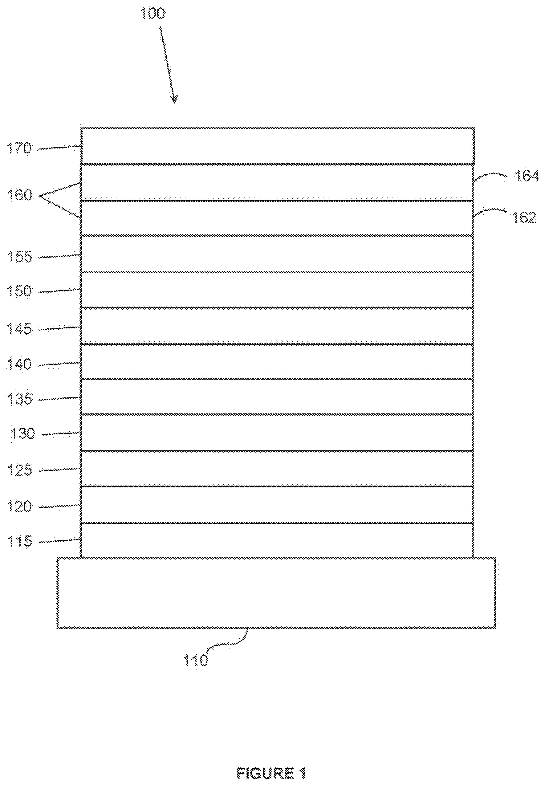 Patent US11778897 — Organic electroluminescent materials and devices — Figure 1