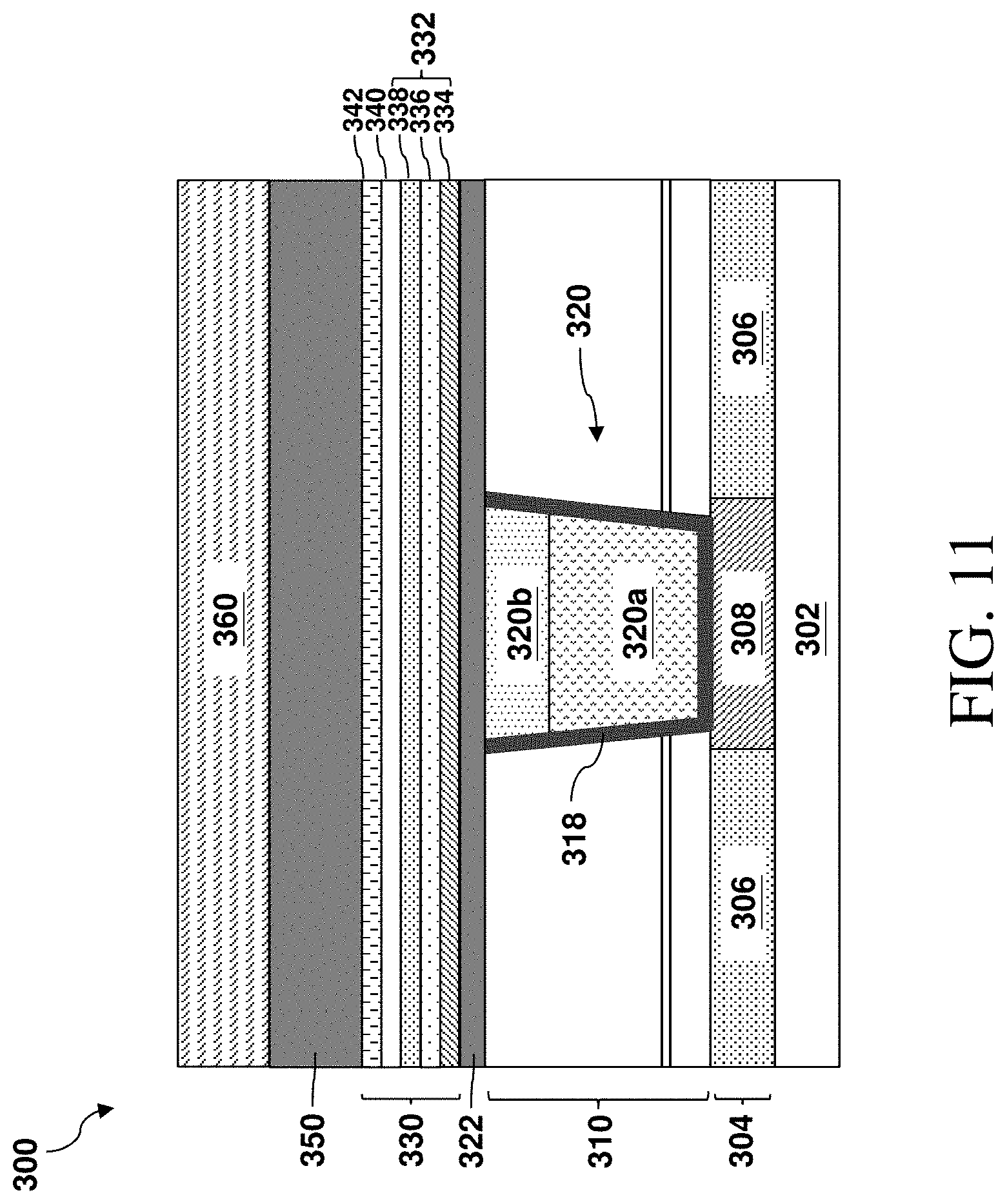 Patent US11778918 Figure 13 – Magnetic memory cell with low-resistive electrode via and method of forming same