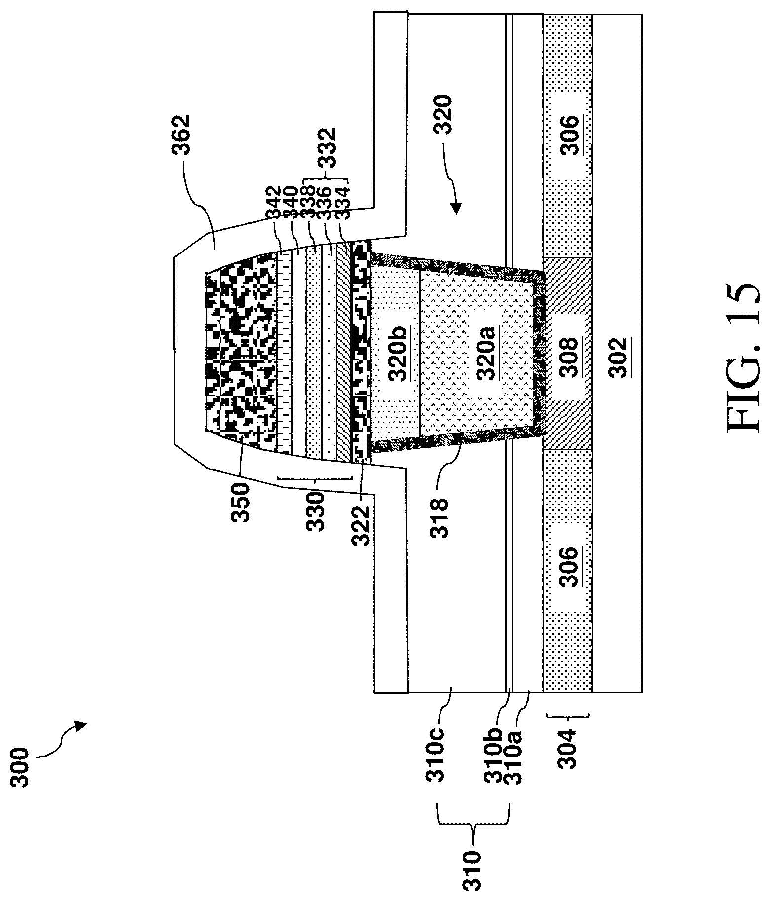 Patent US11778918 Figure 17 – Magnetic memory cell with low-resistive electrode via and method of forming same