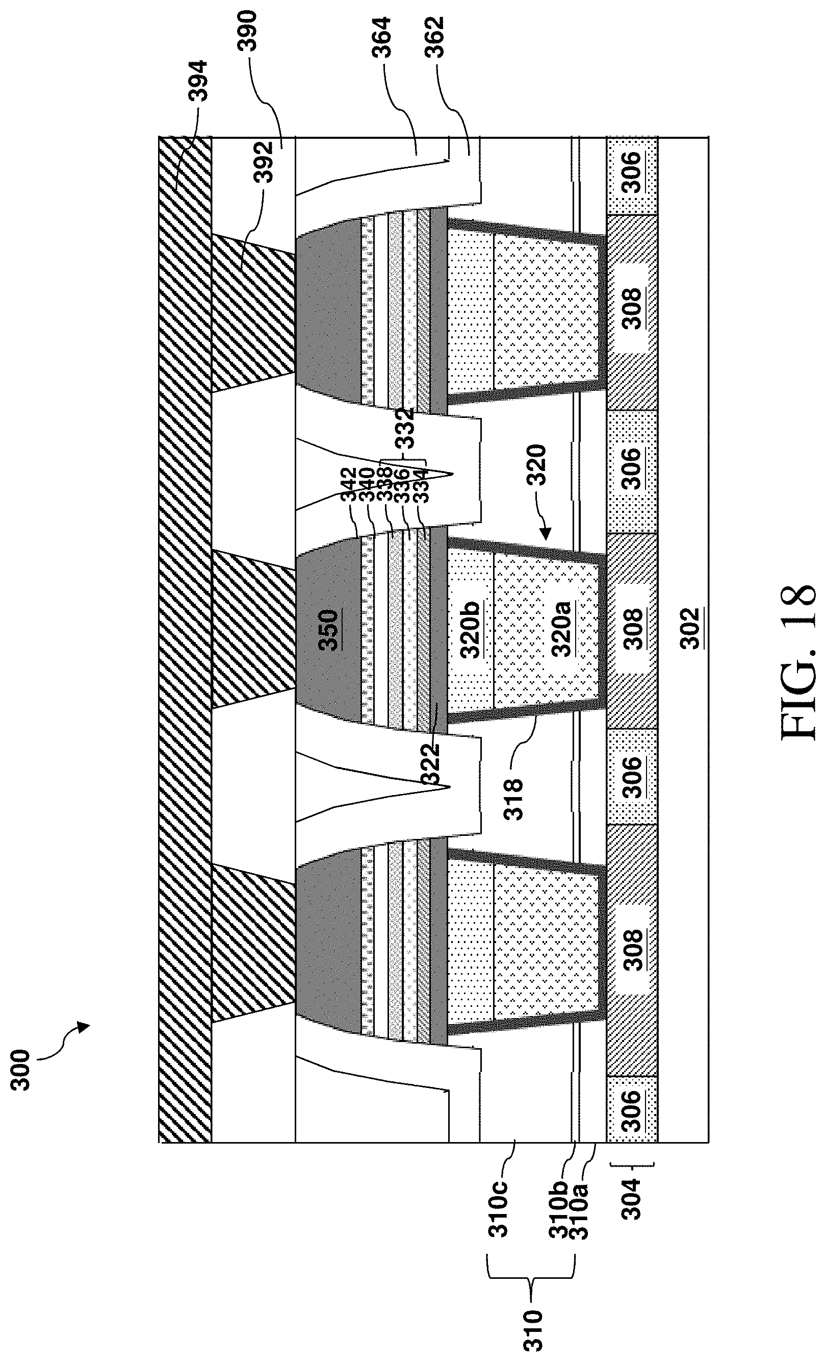Patent US11778918 Figure 20 – Magnetic memory cell with low-resistive electrode via and method of forming same