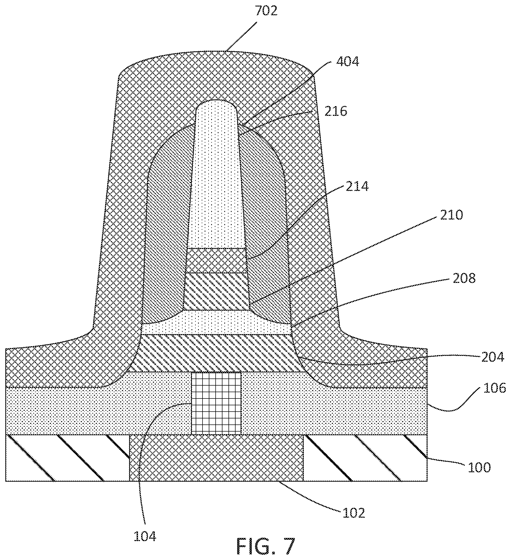 Patent US11778921 Figure 7 – Double magnetic tunnel junction device