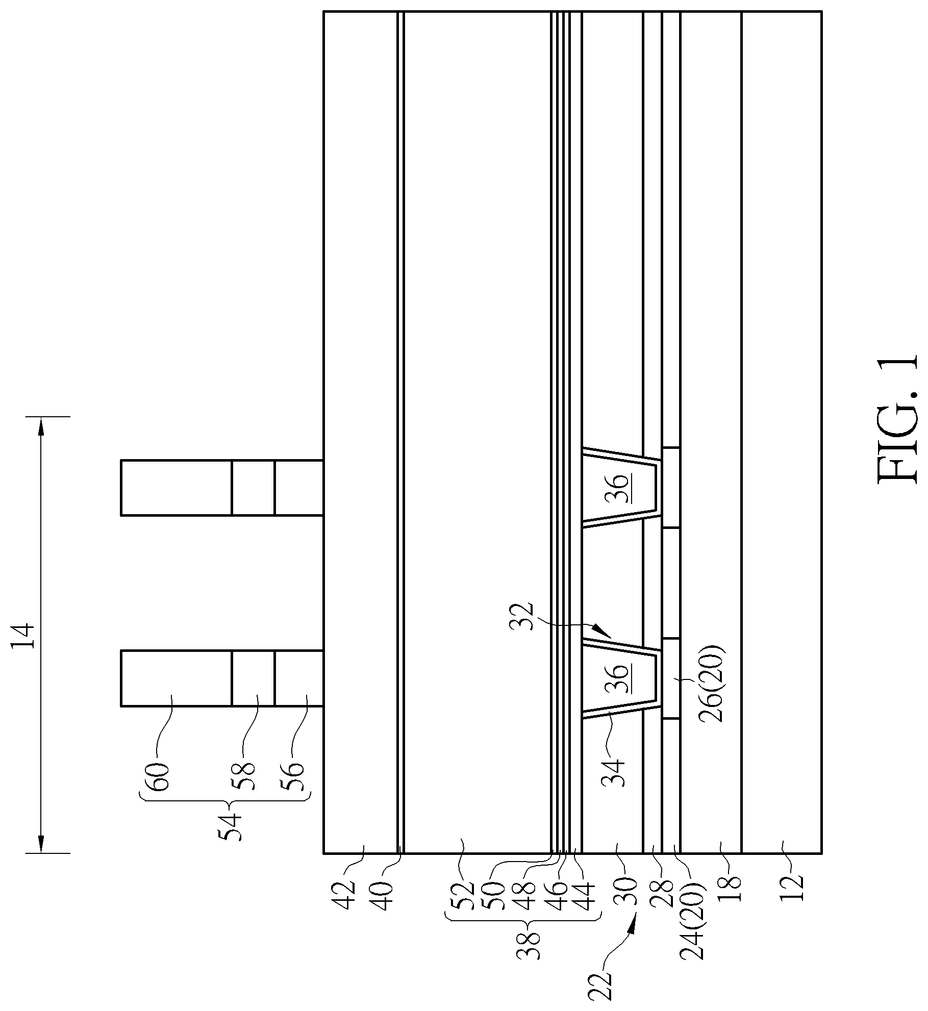 Patent US11778922 Figure 1 – Semiconductor device and method for fabricating the same