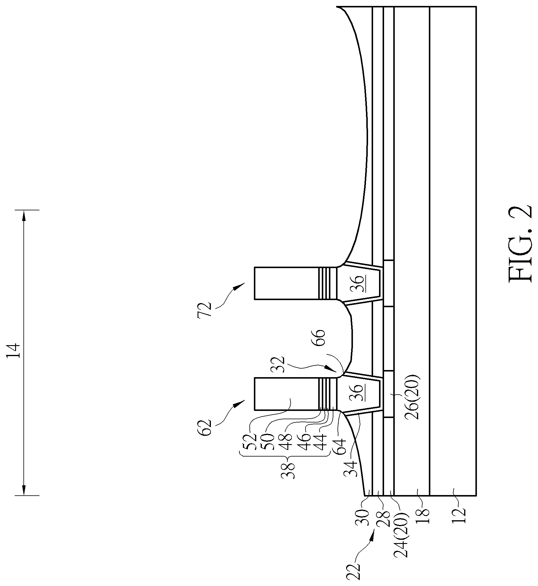 Patent US11778922 Figure 2 – Semiconductor device and method for fabricating the same