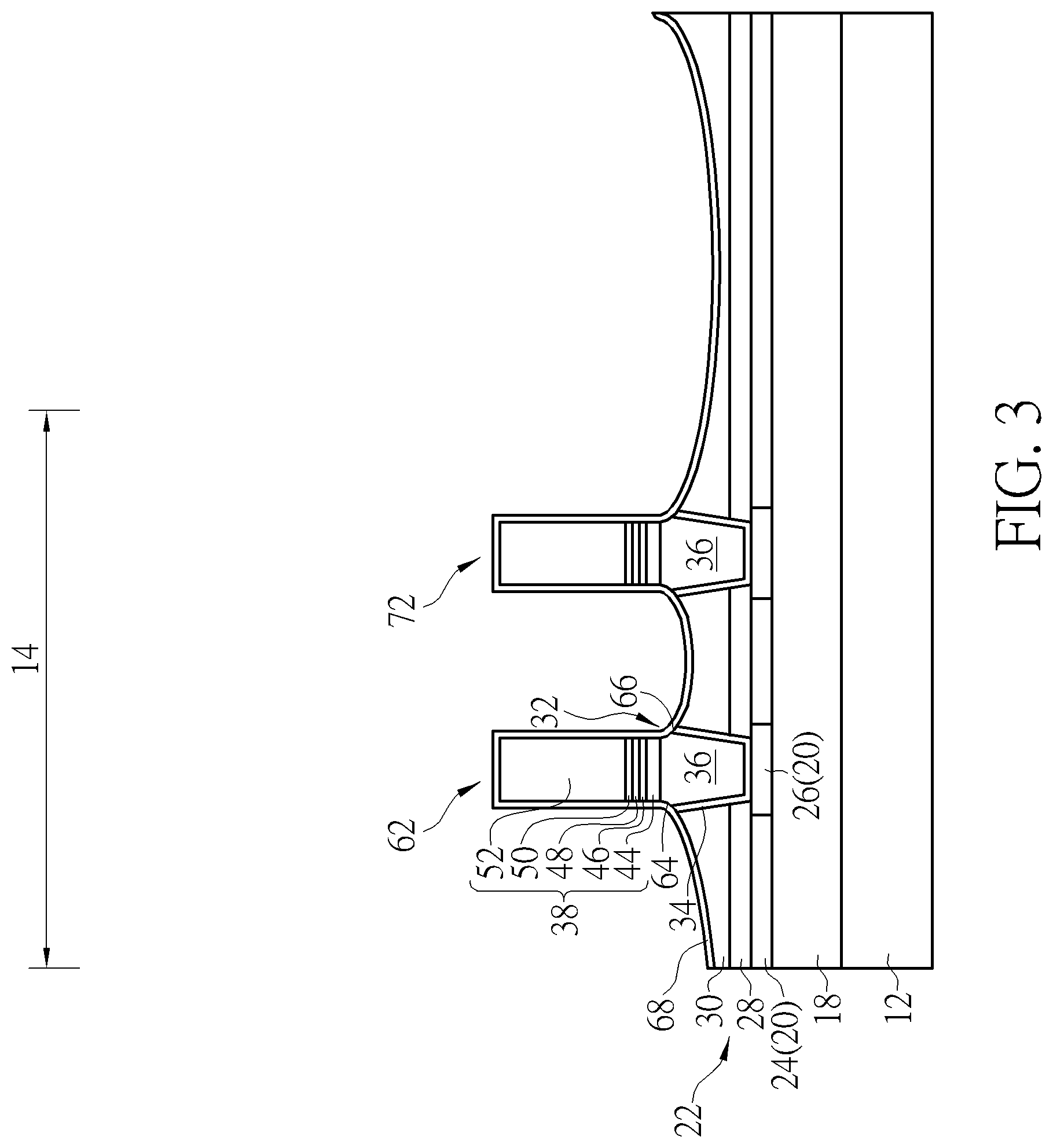 Patent US11778922 Figure 3 – Semiconductor device and method for fabricating the same