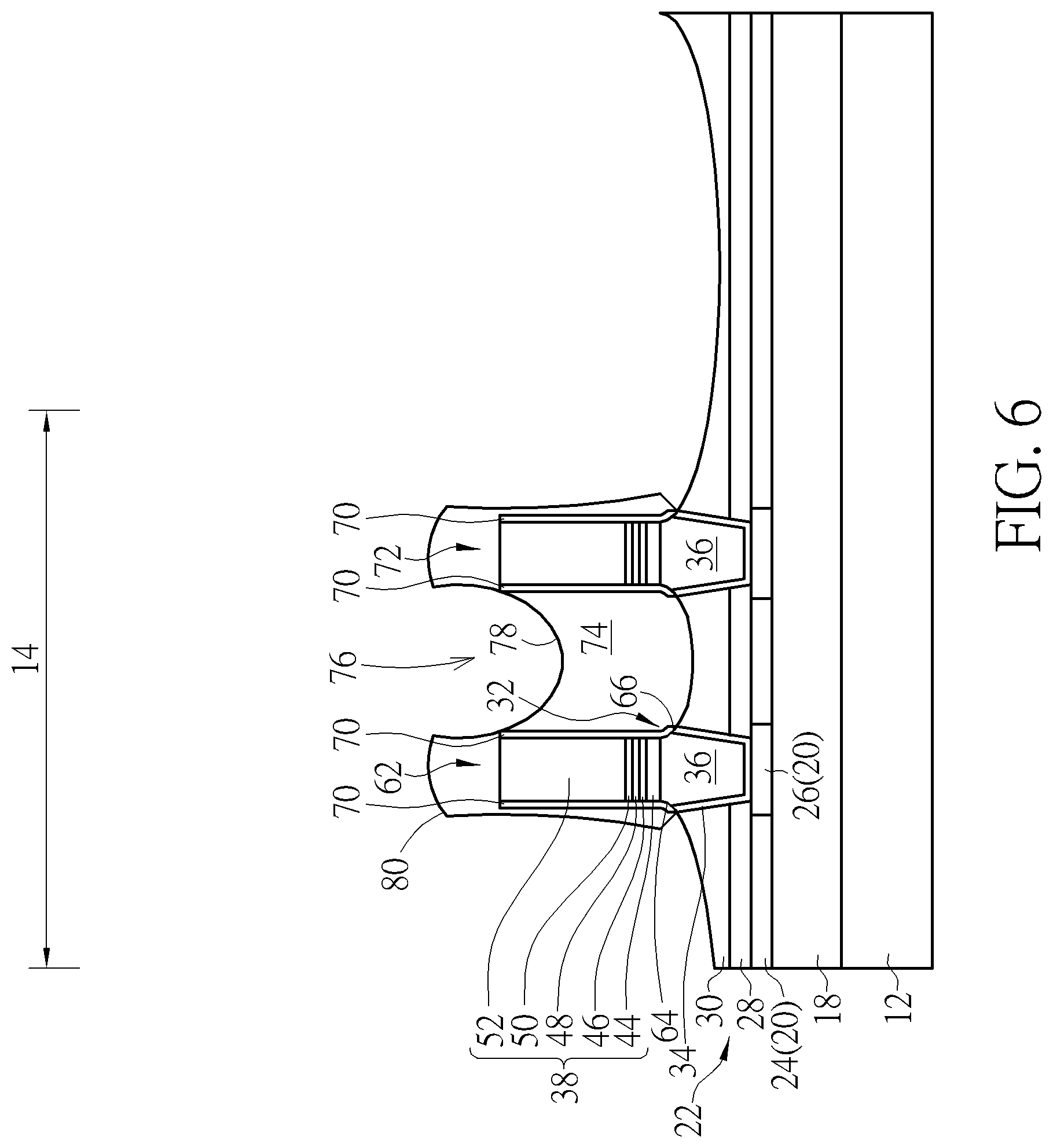Patent US11778922 Figure 6 – Semiconductor device and method for fabricating the same