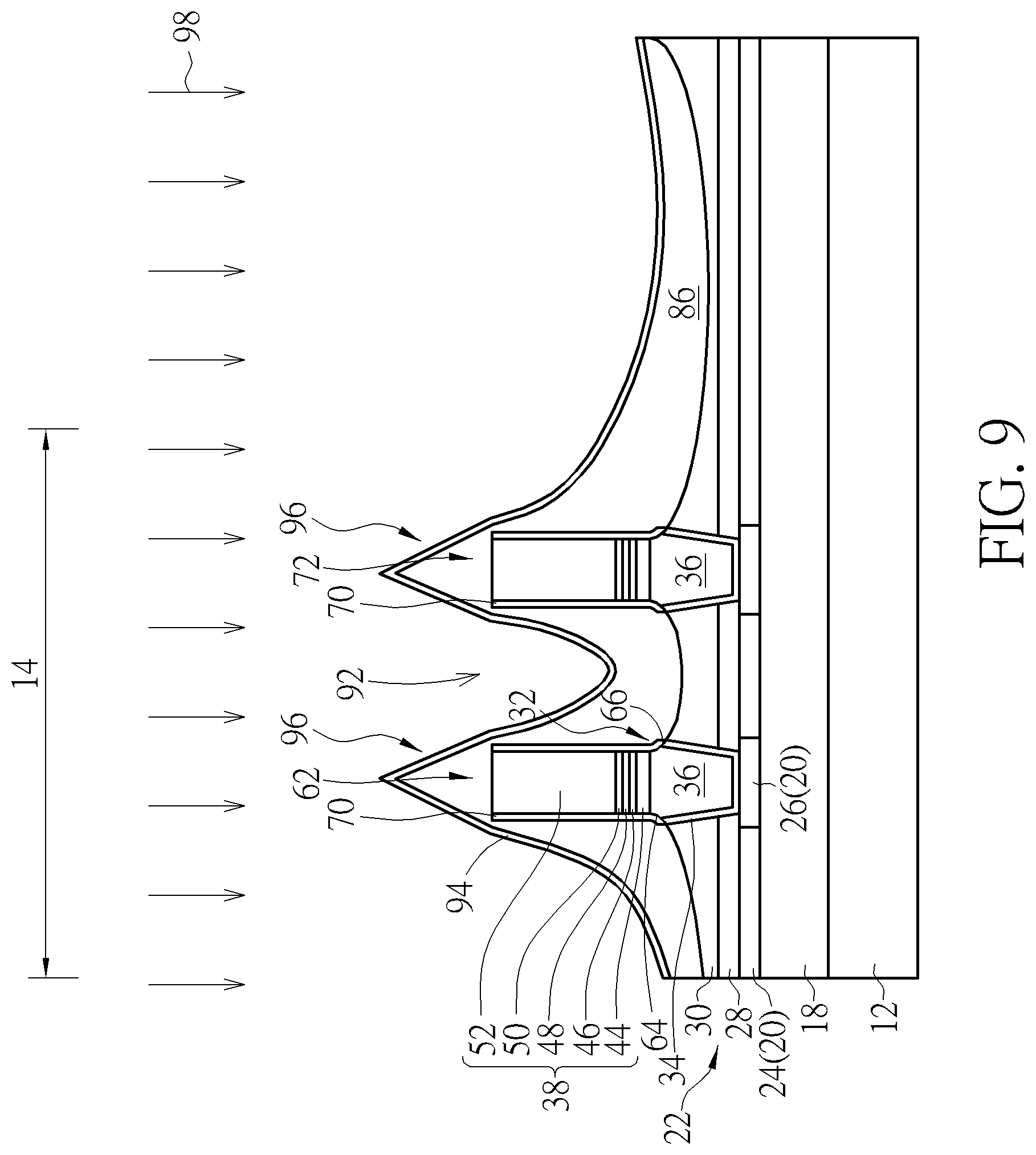 Patent US11778922 Figure 9 – Semiconductor device and method for fabricating the same