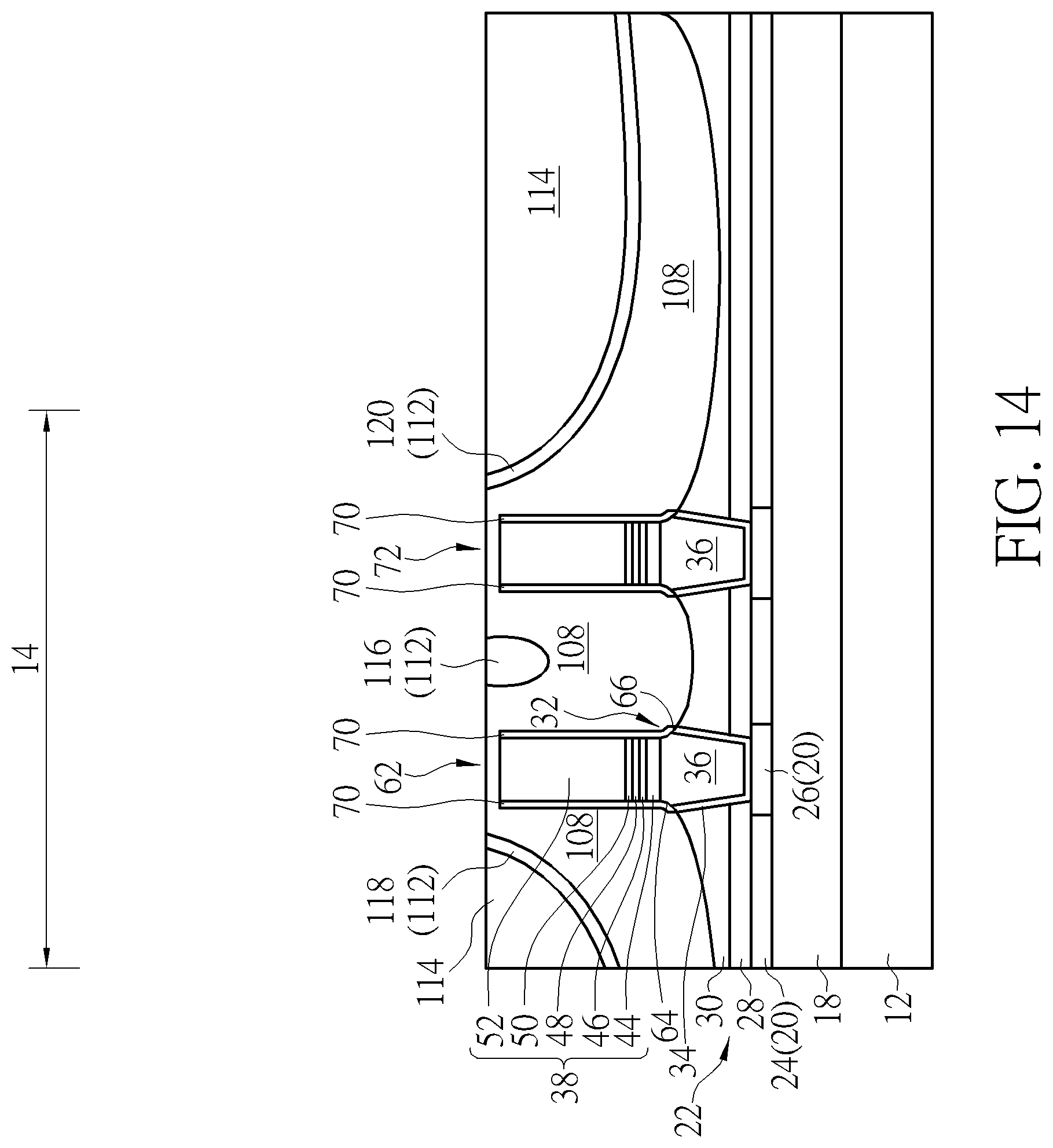 Patent US11778922 Figure 14 – Semiconductor device and method for fabricating the same