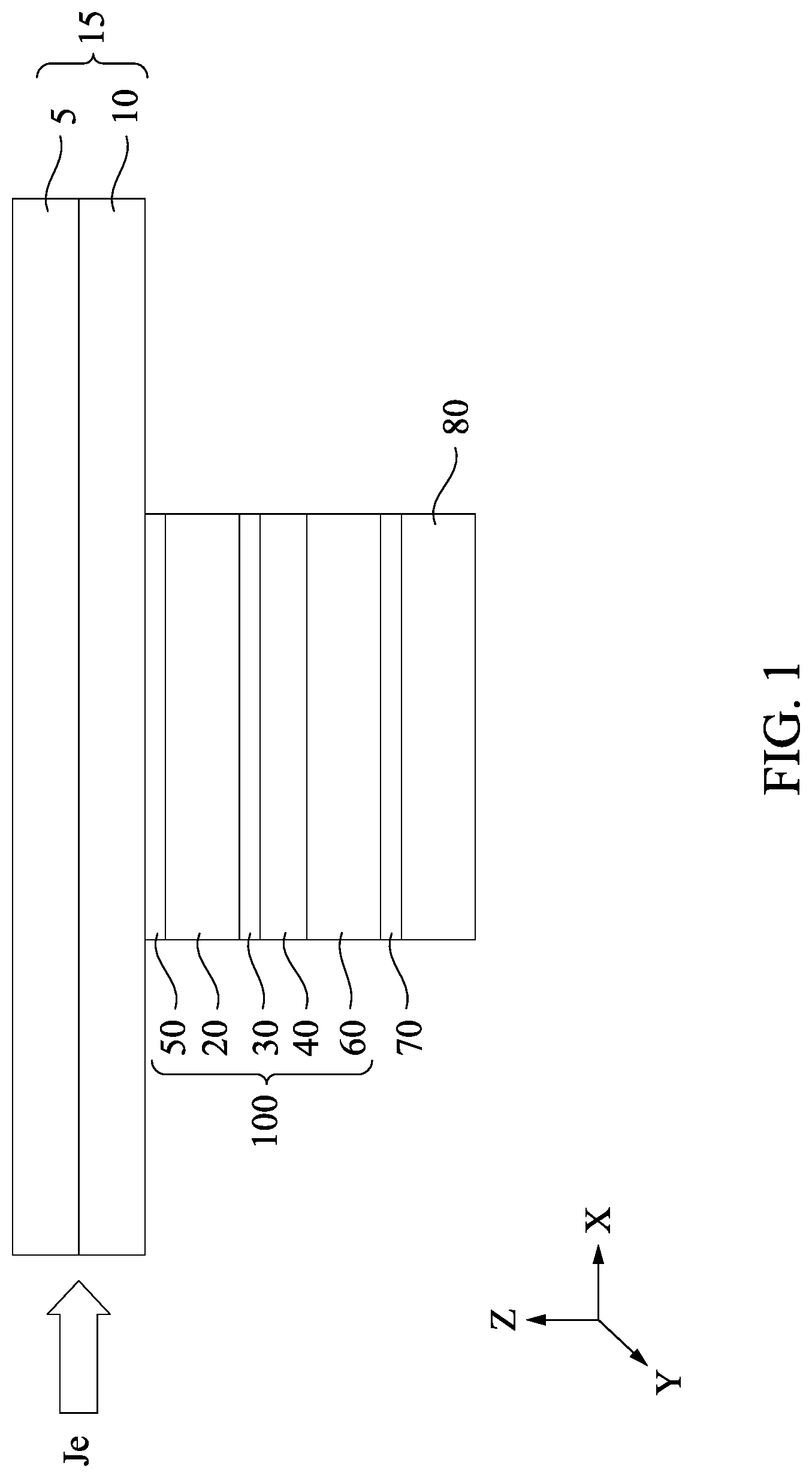 Patent US11778924 Figure 1 – Magnetic device and magnetic random access memory