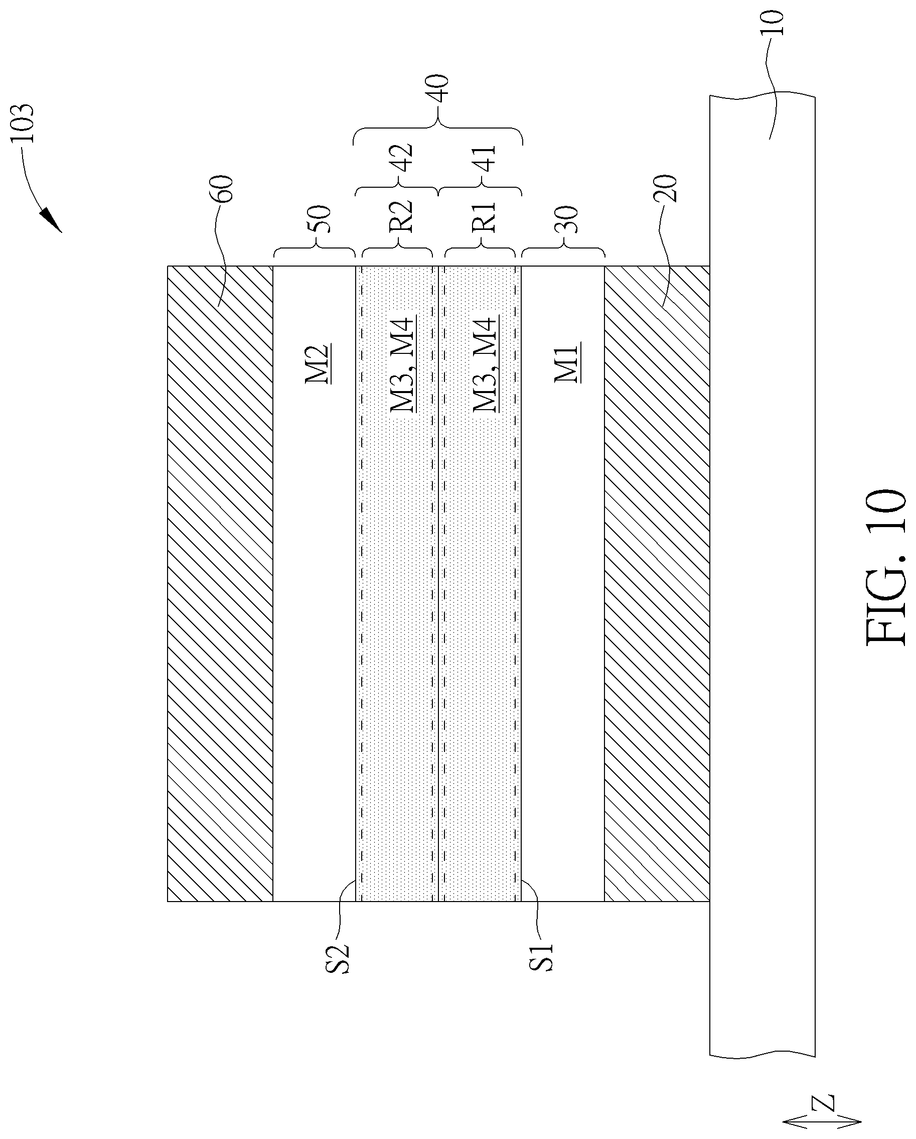 Patent US11778930 Figure 10 – Manufacturing method of resistive memory device