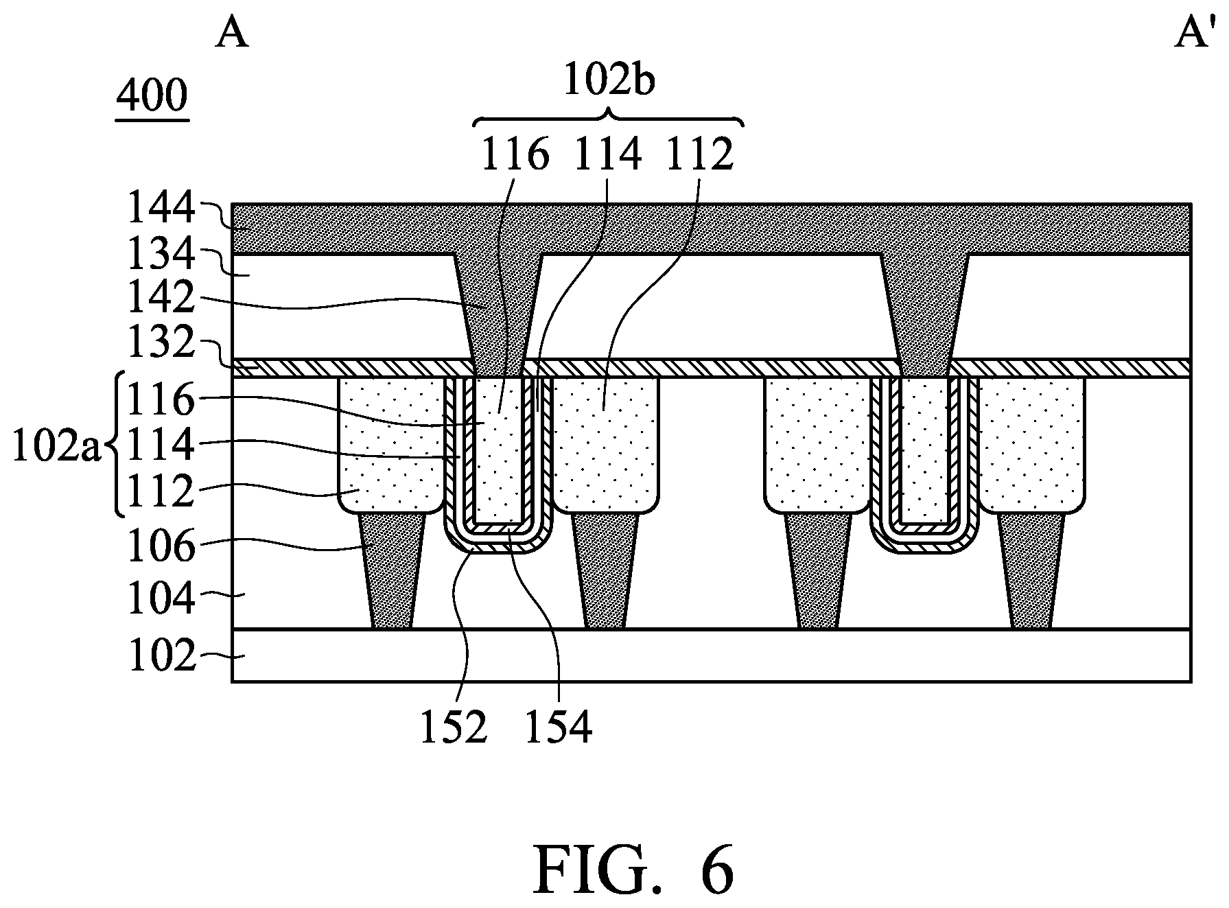 Patent US11778932 Figure 6 – Resistive random access memory and manufacturing method thereof