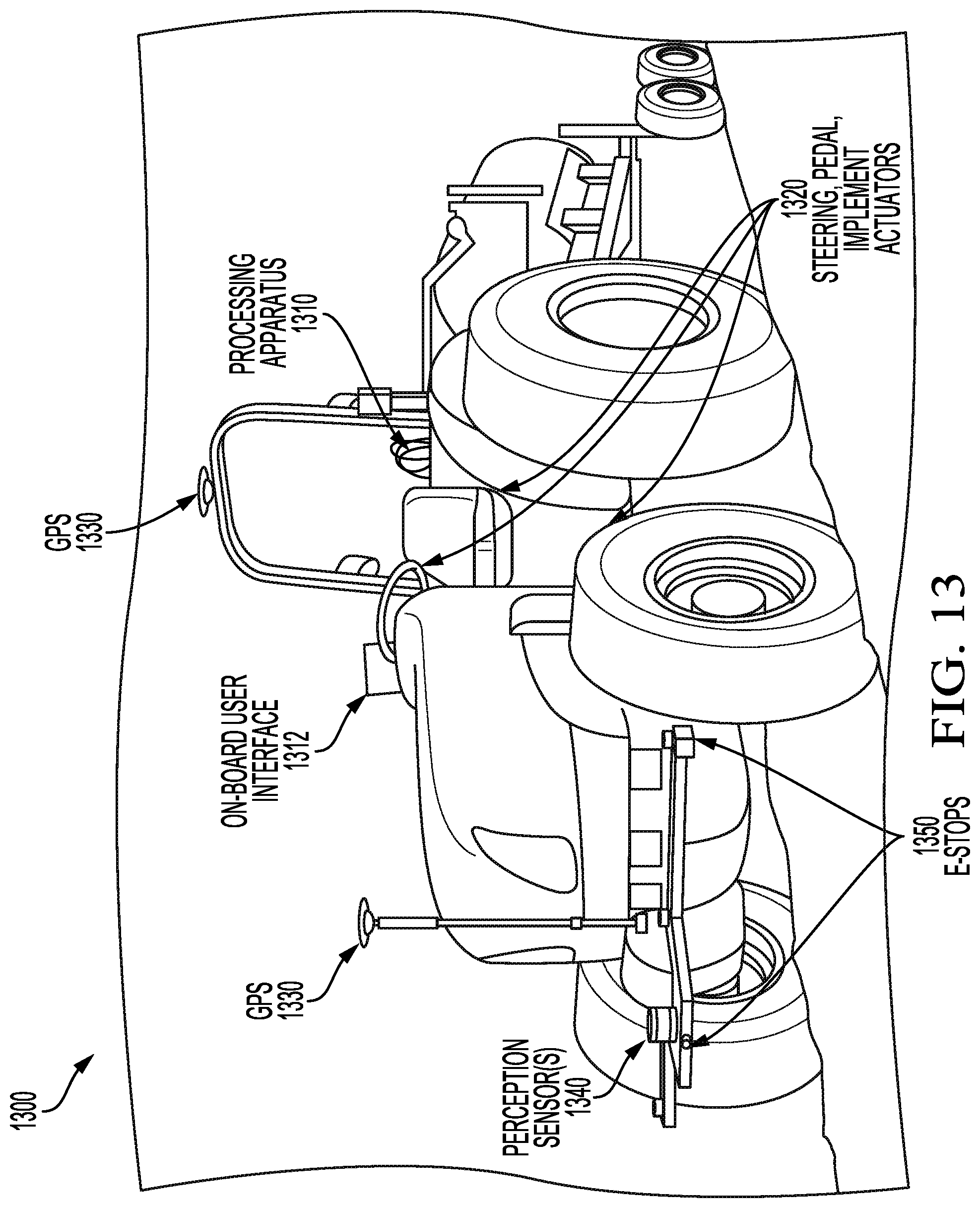Patent US11778934 Figure 13 – Agricultural lane following
