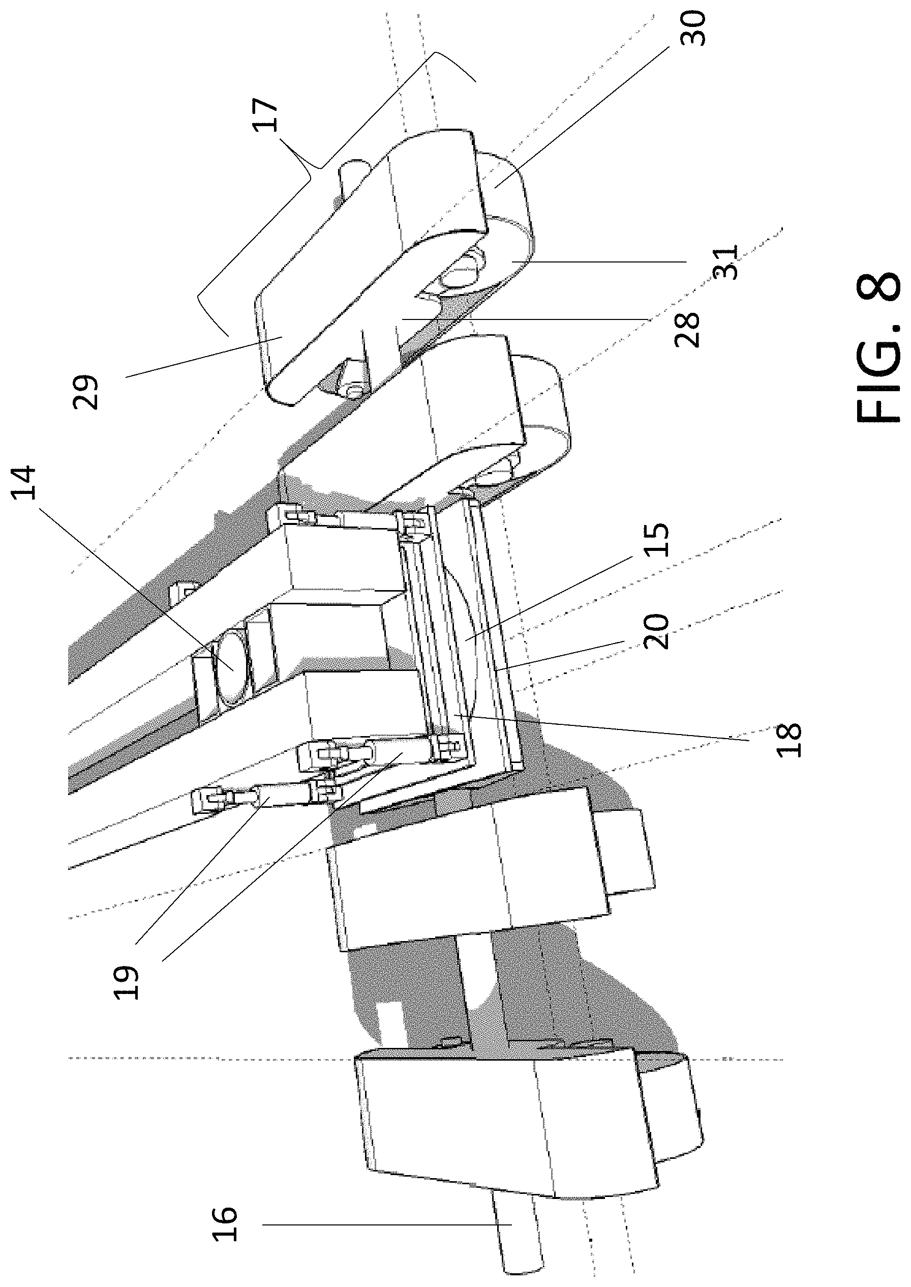 Patent US11778937 Figure 8 – Modular agricultural toolbar