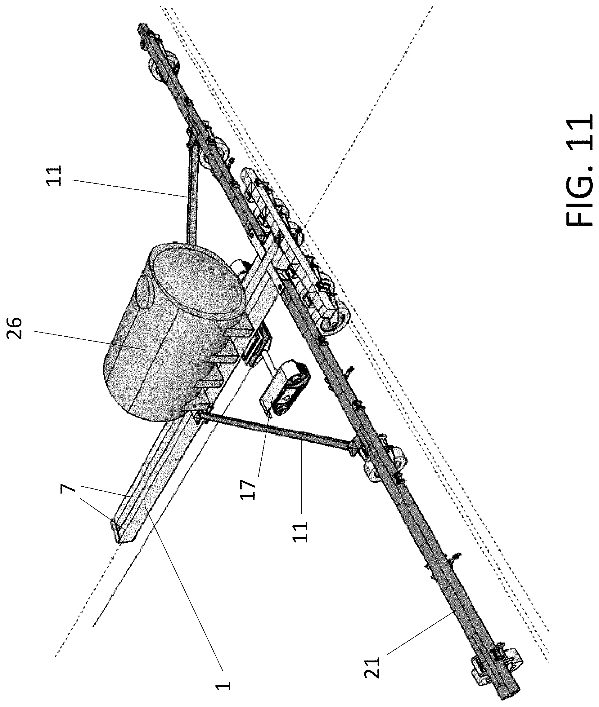 Patent US11778937 Figure 11 – Modular agricultural toolbar