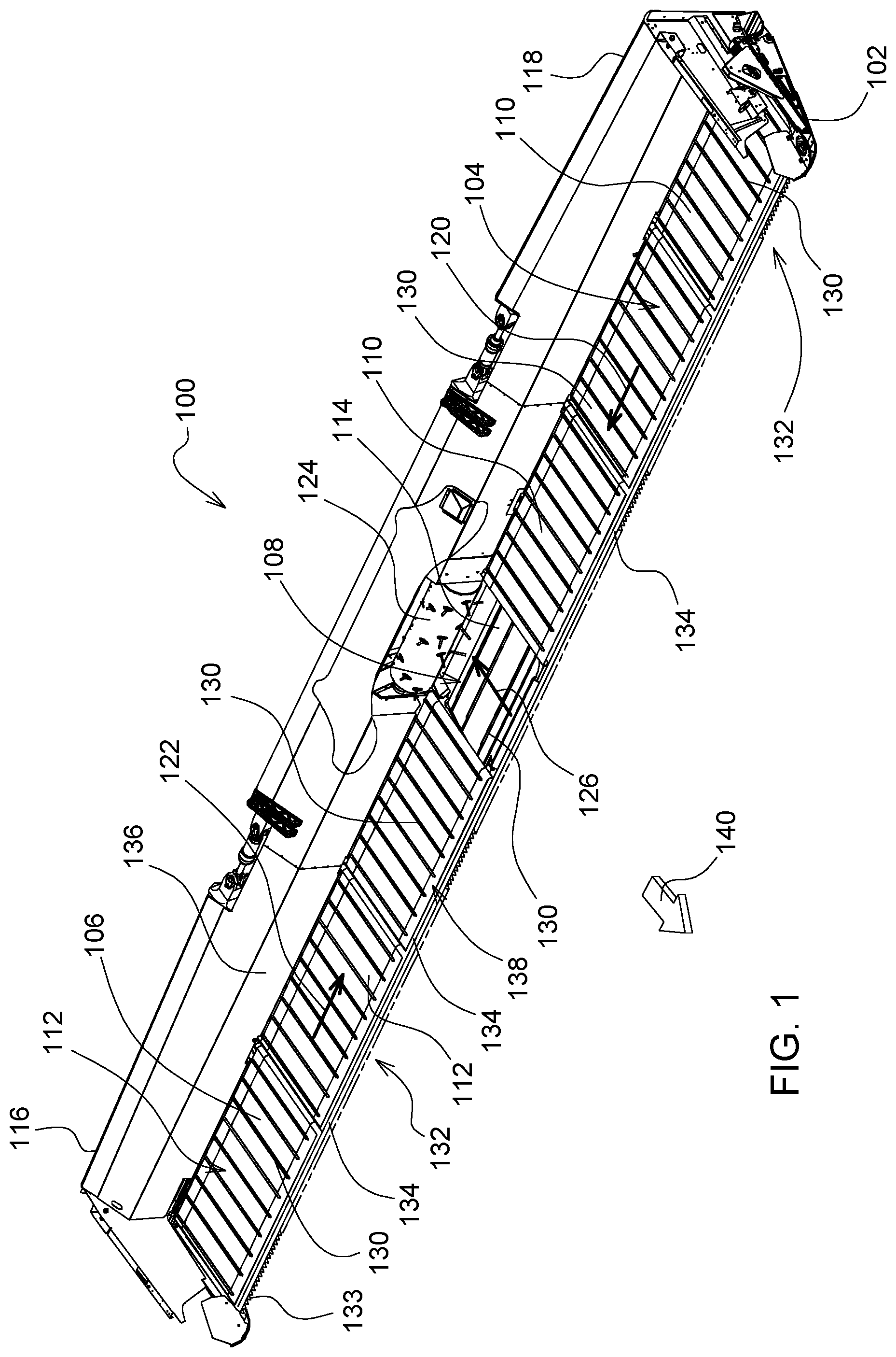Patent US11778943 Figure 1 – Lockout system for header