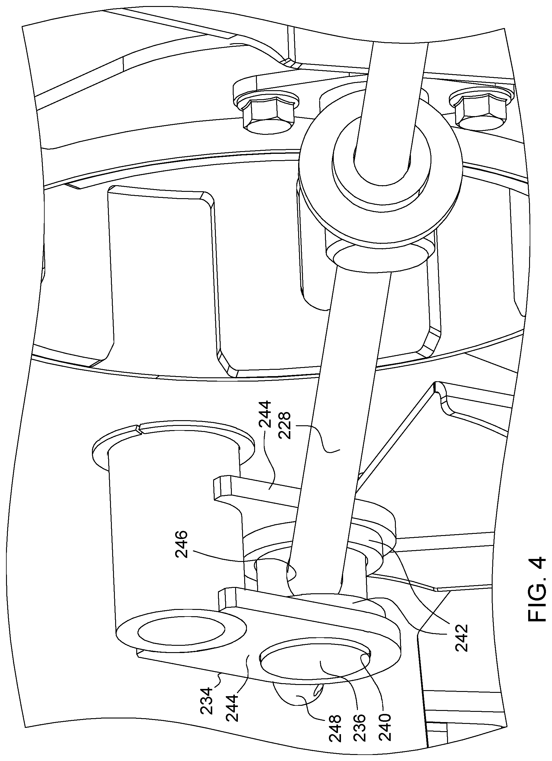 Patent US11778943 Figure 4 – Lockout system for header
