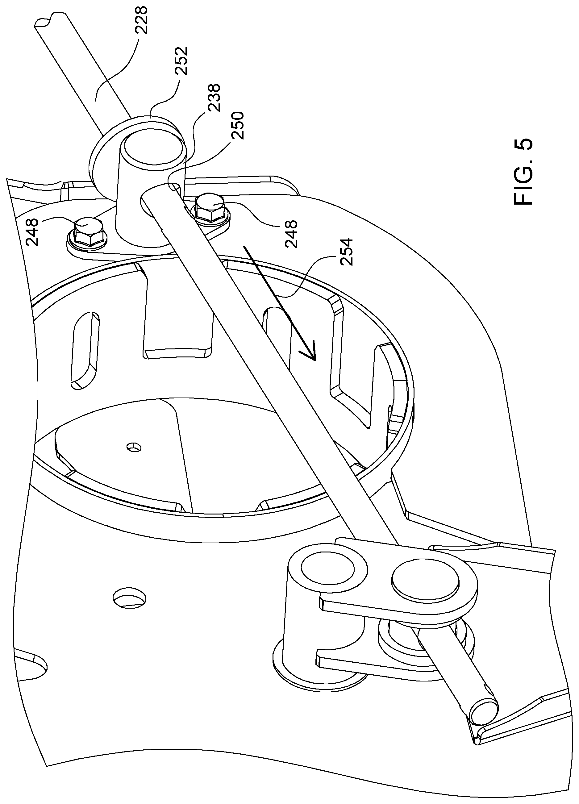 Patent US11778943 Figure 5 – Lockout system for header