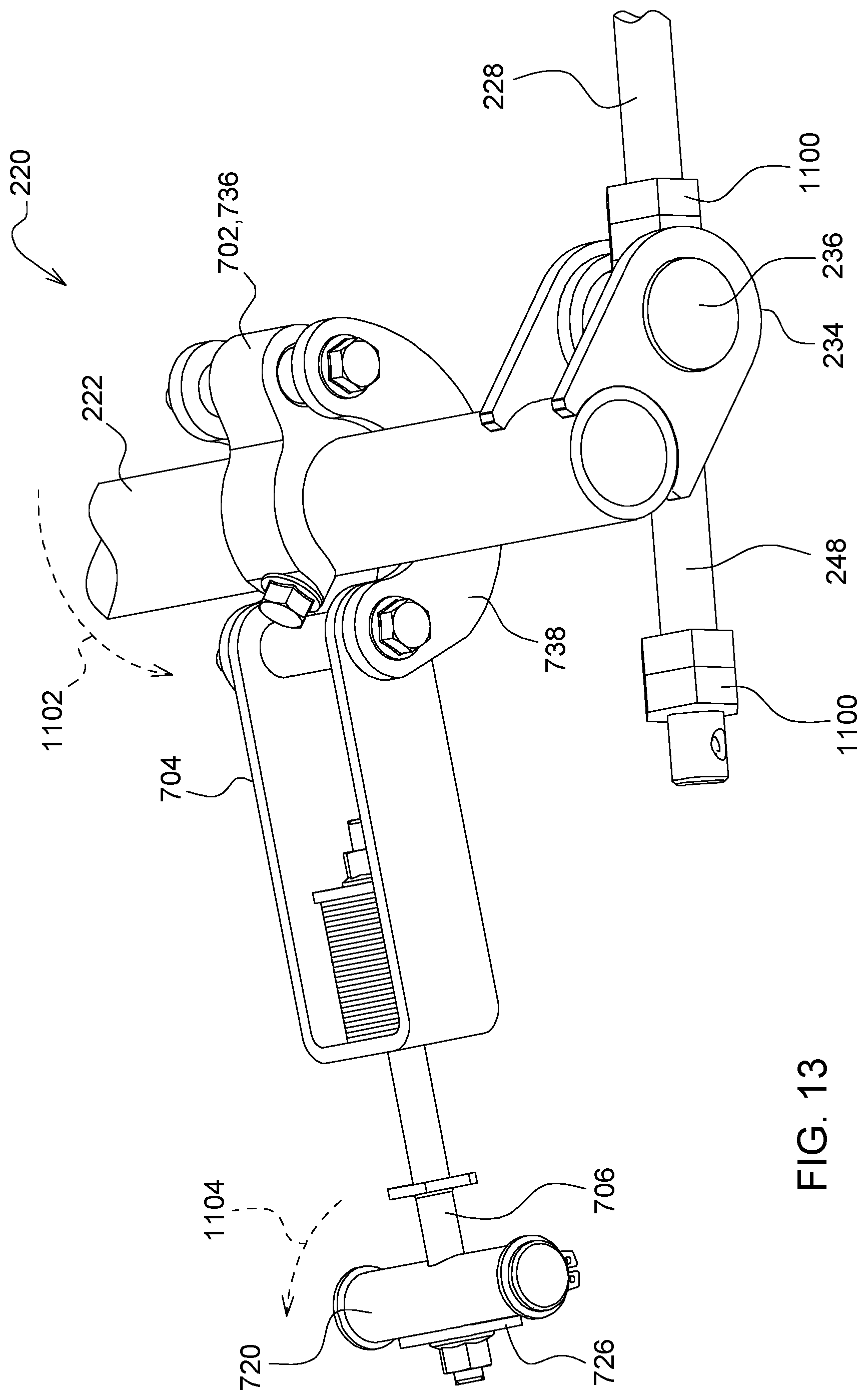 Patent US11778943 Figure 13 – Lockout system for header