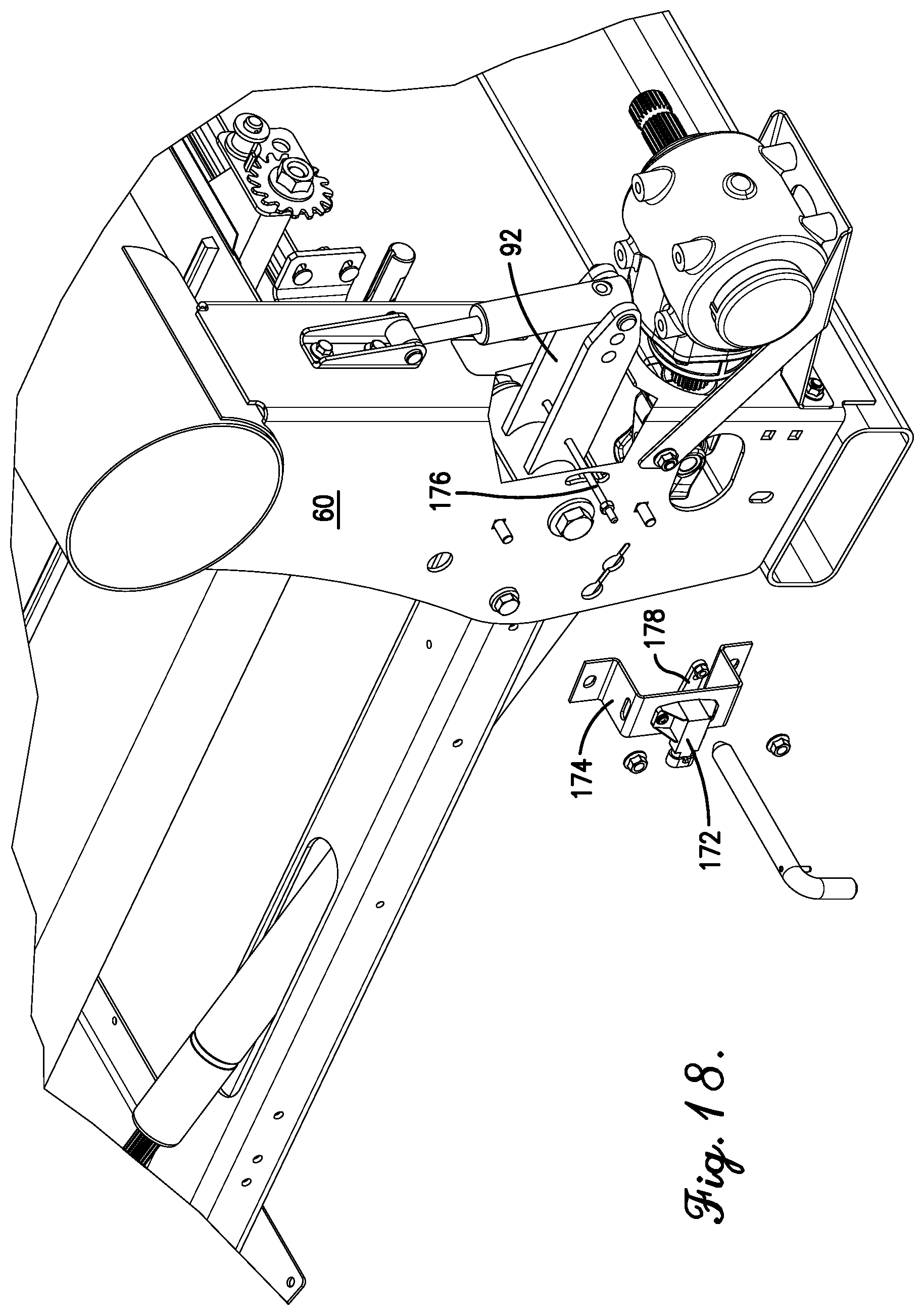 Patent US11778946 Figure 18 – Flexible header with sectional height adjustment