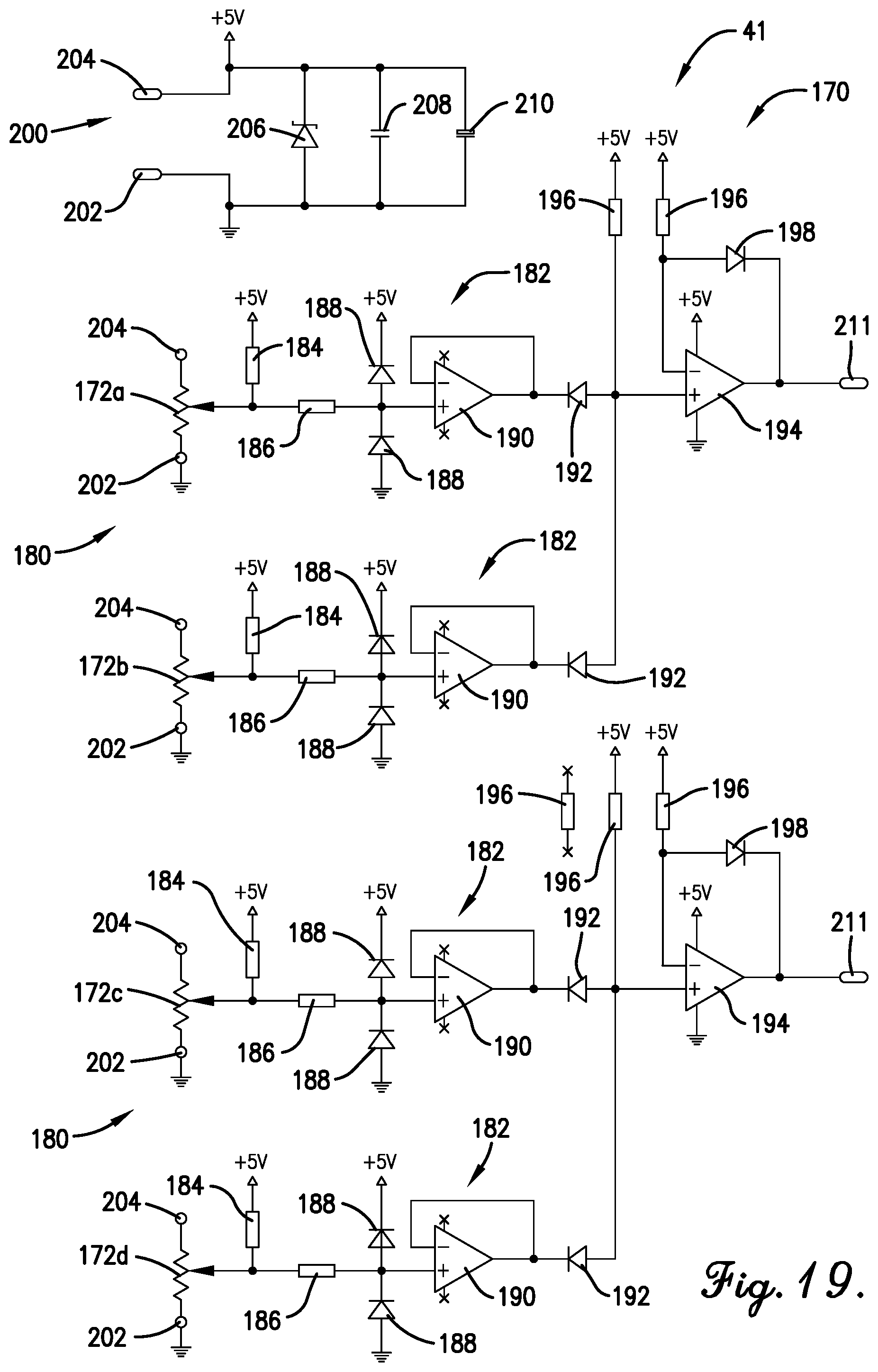 Patent US11778946 Figure 19 – Flexible header with sectional height adjustment