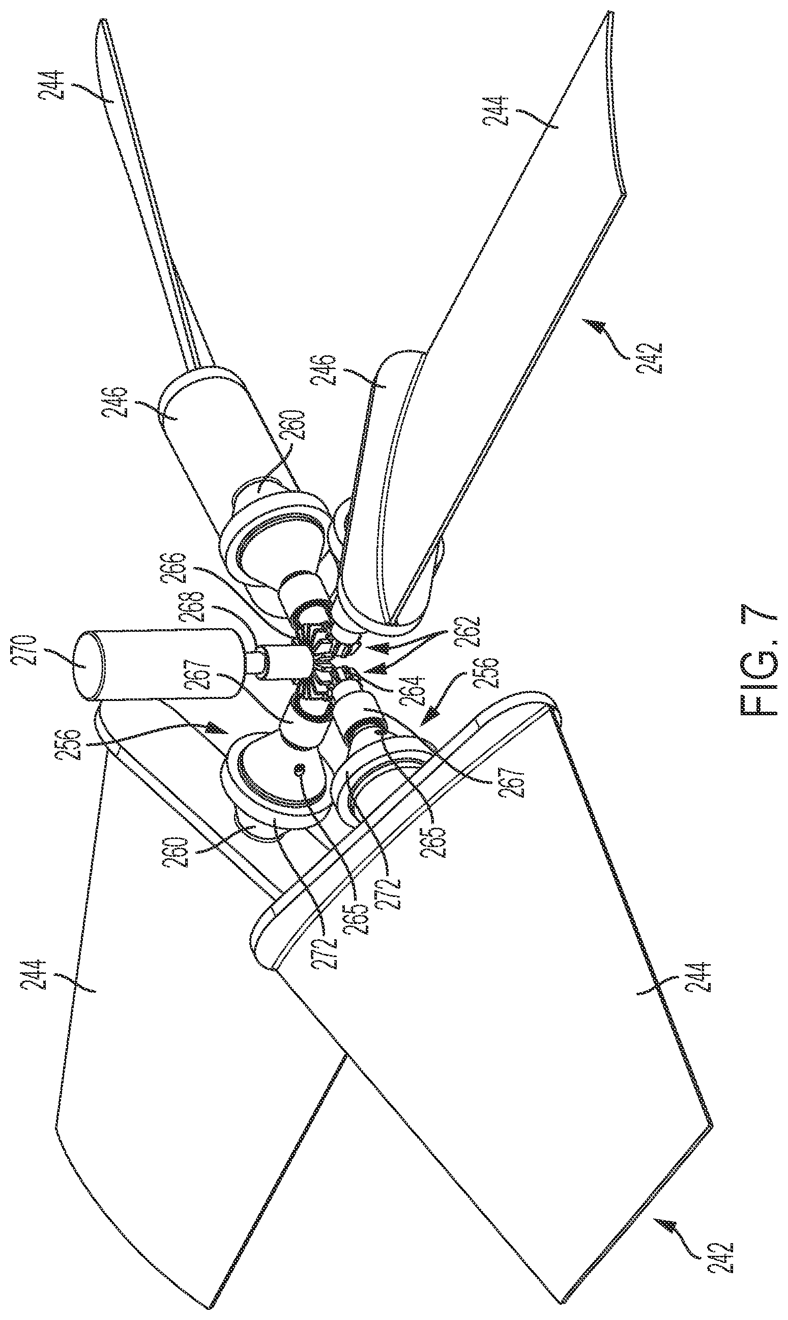 Patent US11778947 Figure 7 – Automated adjustable angle of incidence fan for cleaning sugarcane