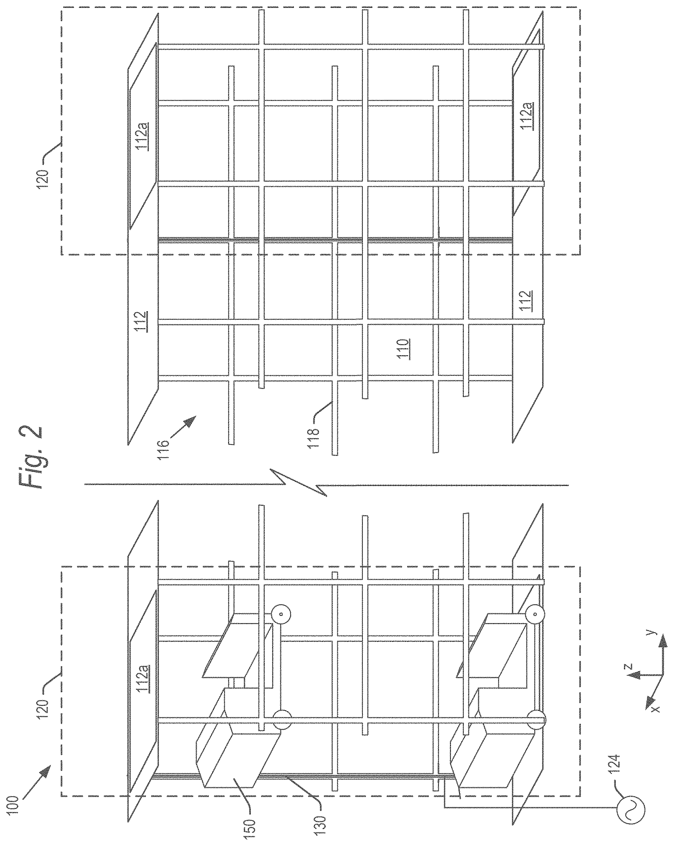 Patent US11778956 Figure 2 – Automated vertical farming system using mobile robots
