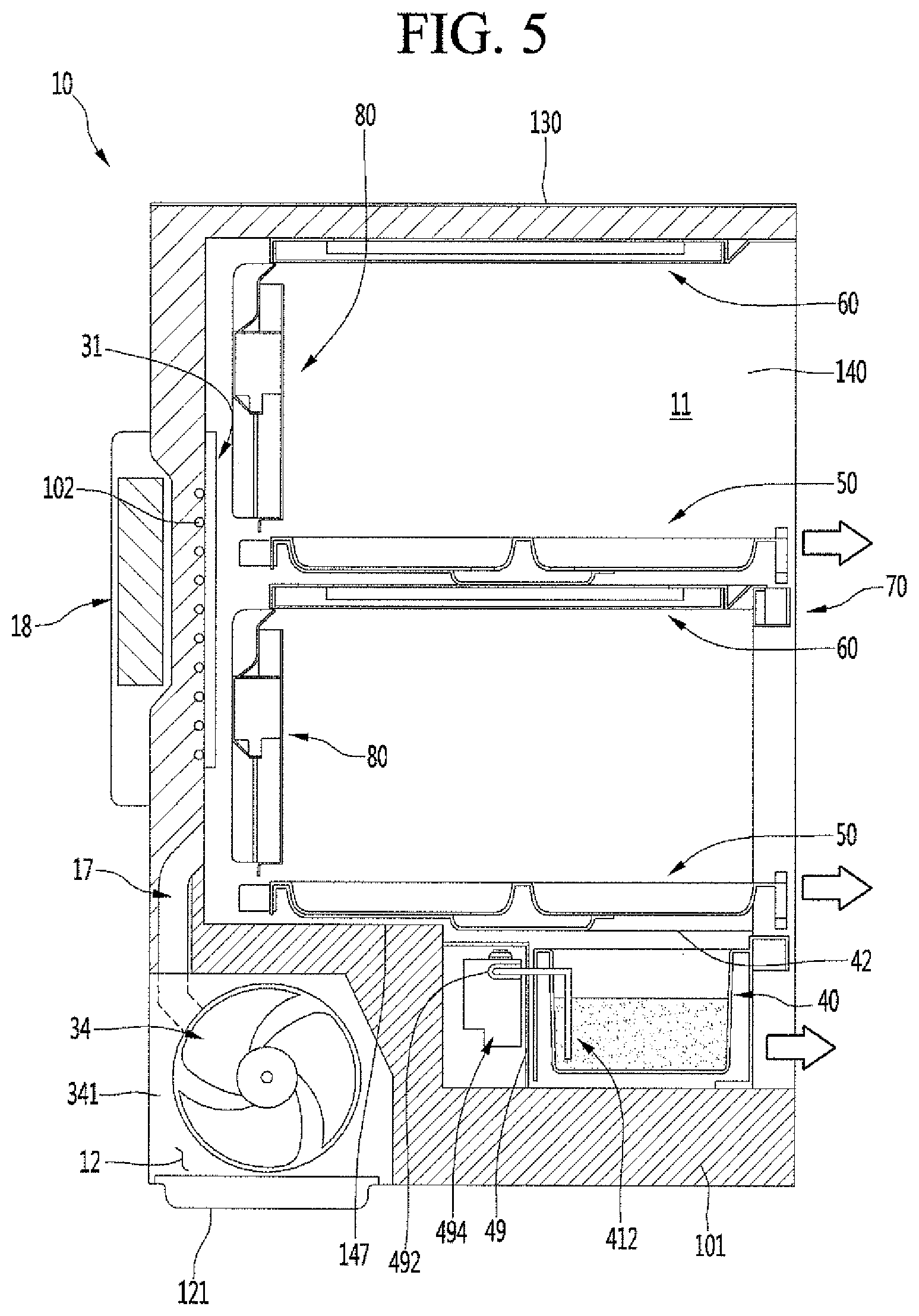 Patent US11778957 Figure 5 – Apparatus for cultivating plants