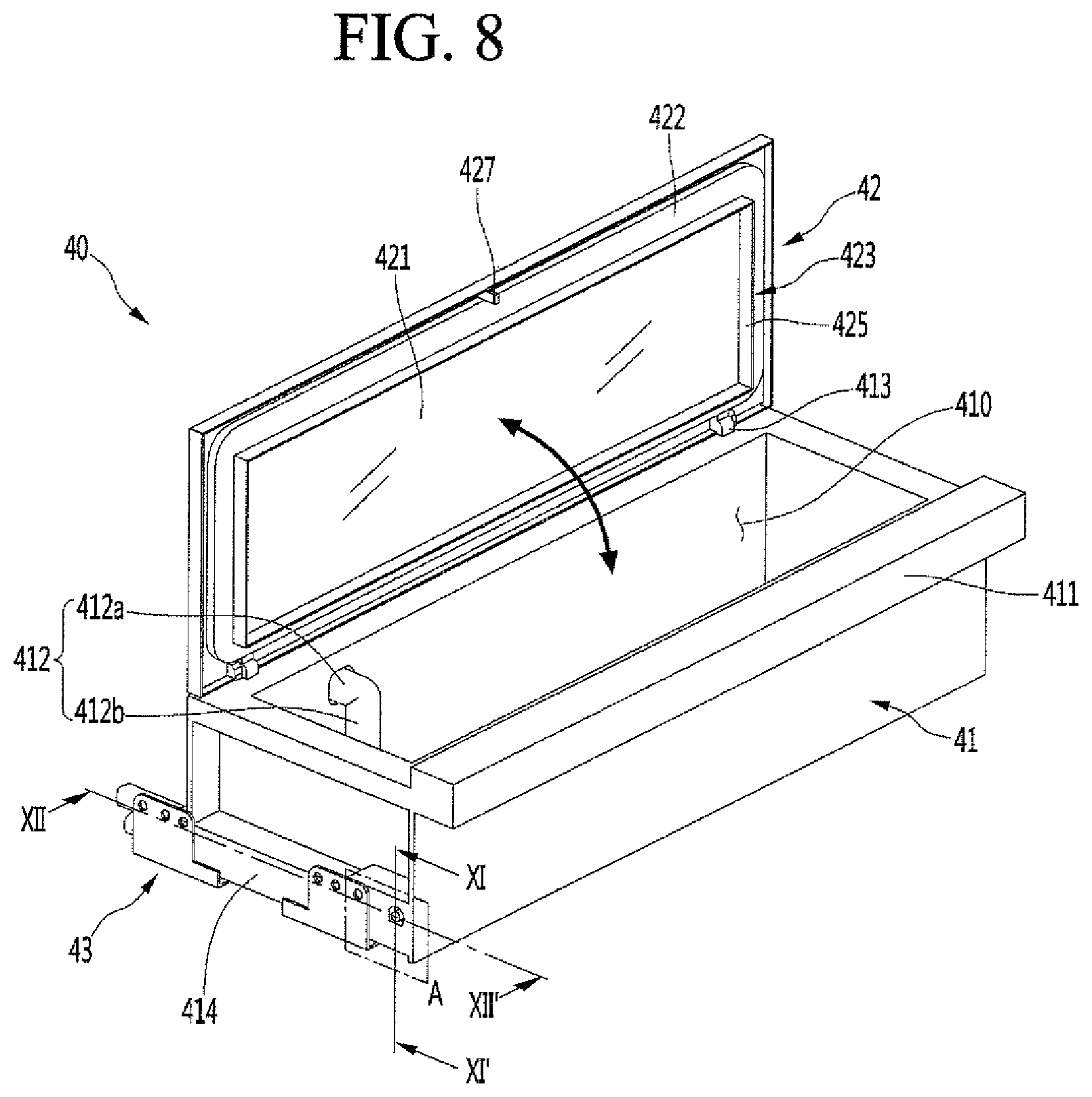 Patent US11778957 Figure 8 – Apparatus for cultivating plants