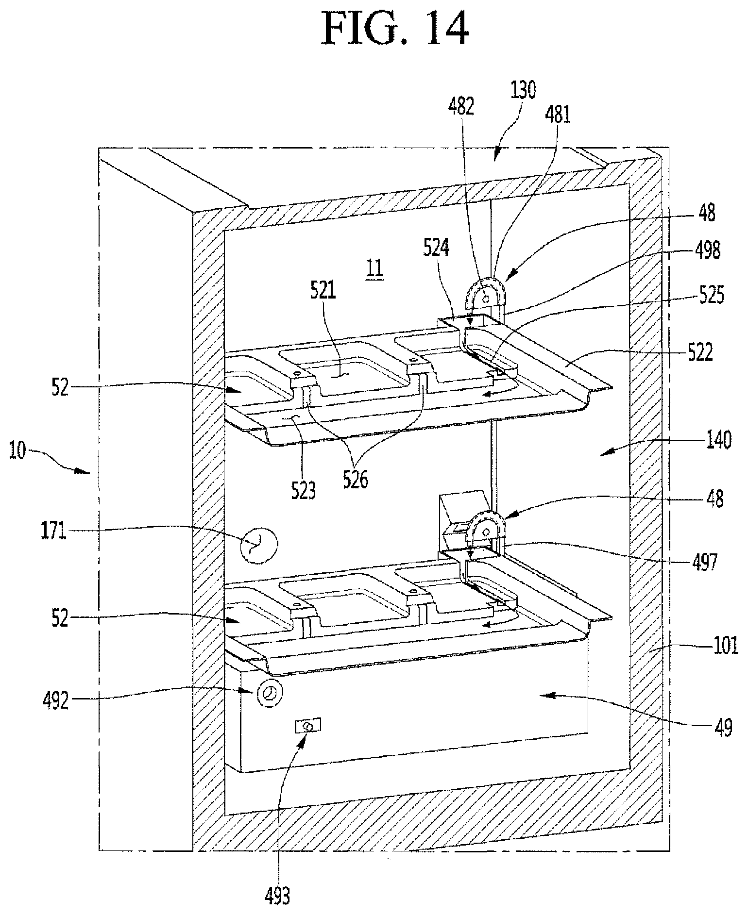 Patent US11778957 Figure 14 – Apparatus for cultivating plants