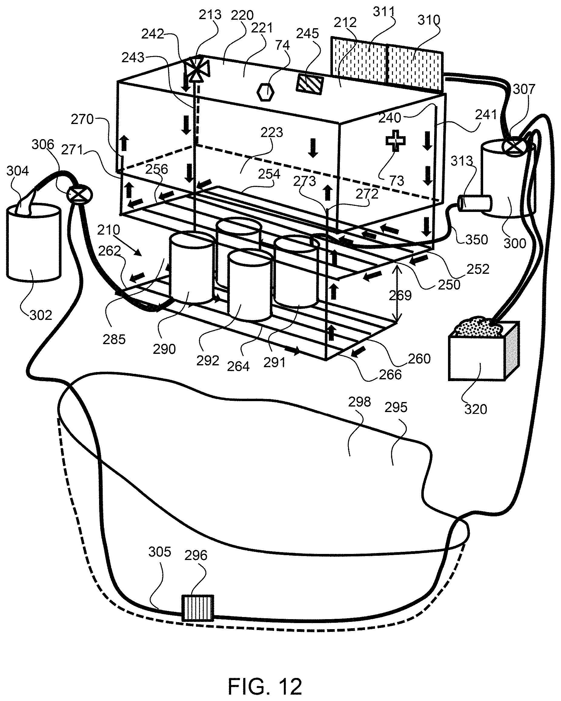 Patent US11778958 Figure 10 – Multi-source heat exchange system employing a ground-energy storage system for controlled environment enclosures