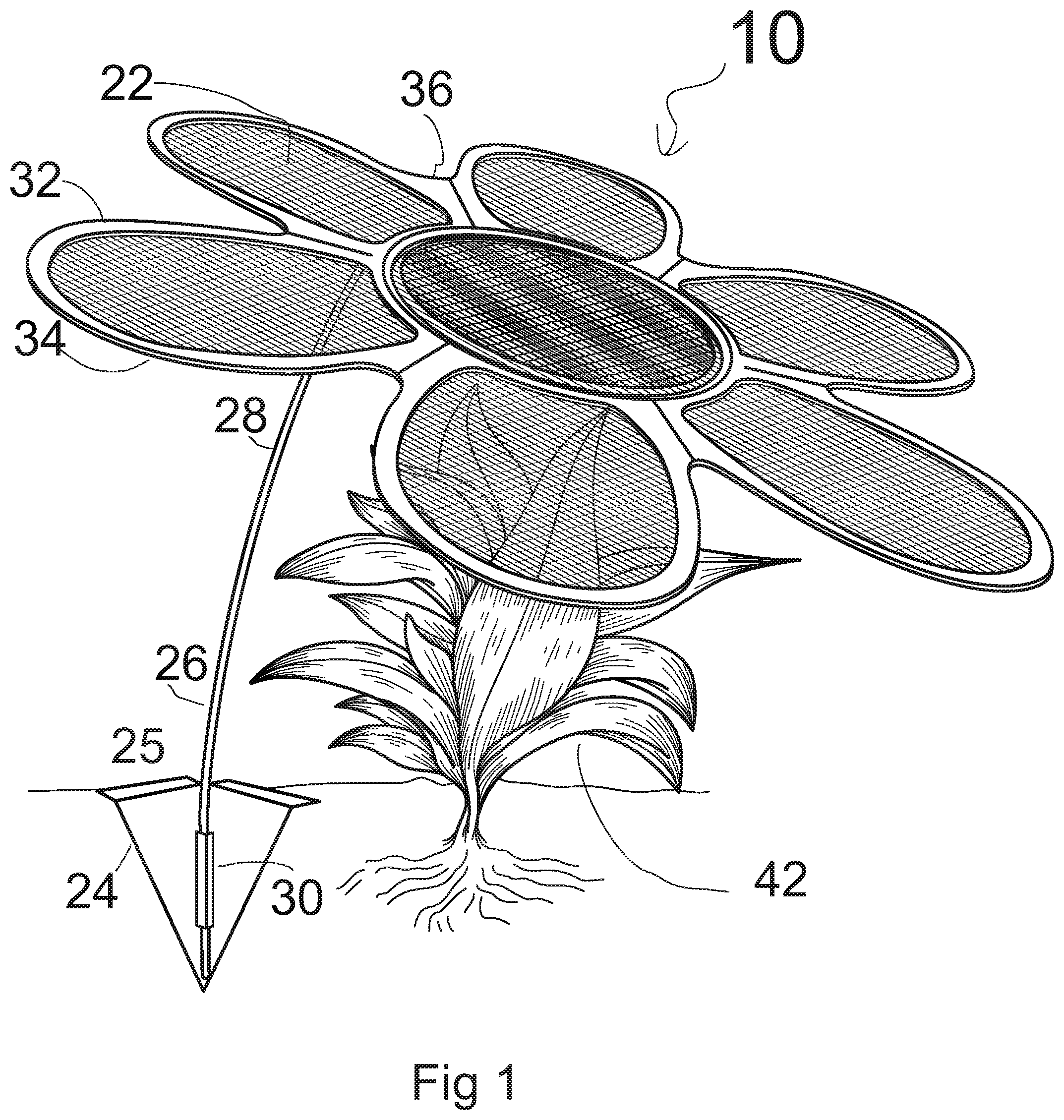 Patent US11778959 — Plant shade device — Figure 1