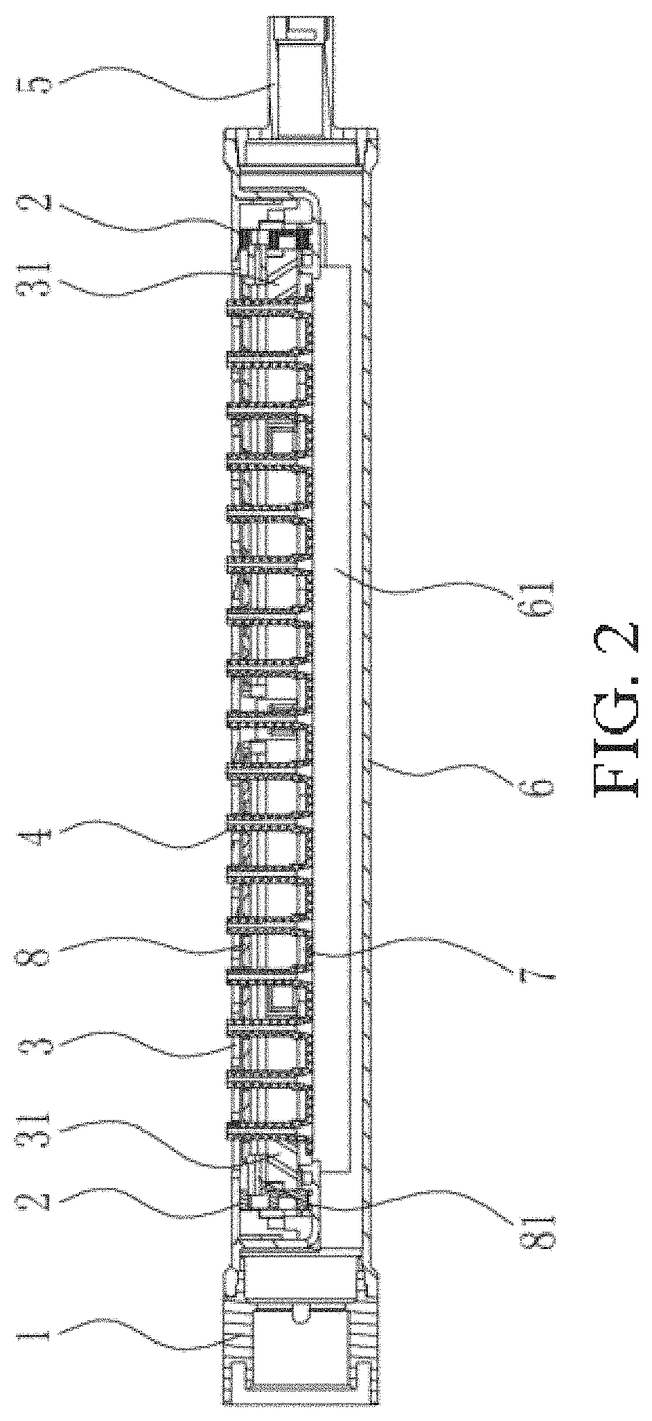 Patent US11778962 Figure 2 – Swinging pipe with adjustable spraying angle