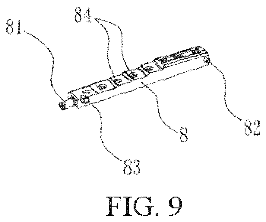 Patent US11778962 Figure 9 – Swinging pipe with adjustable spraying angle