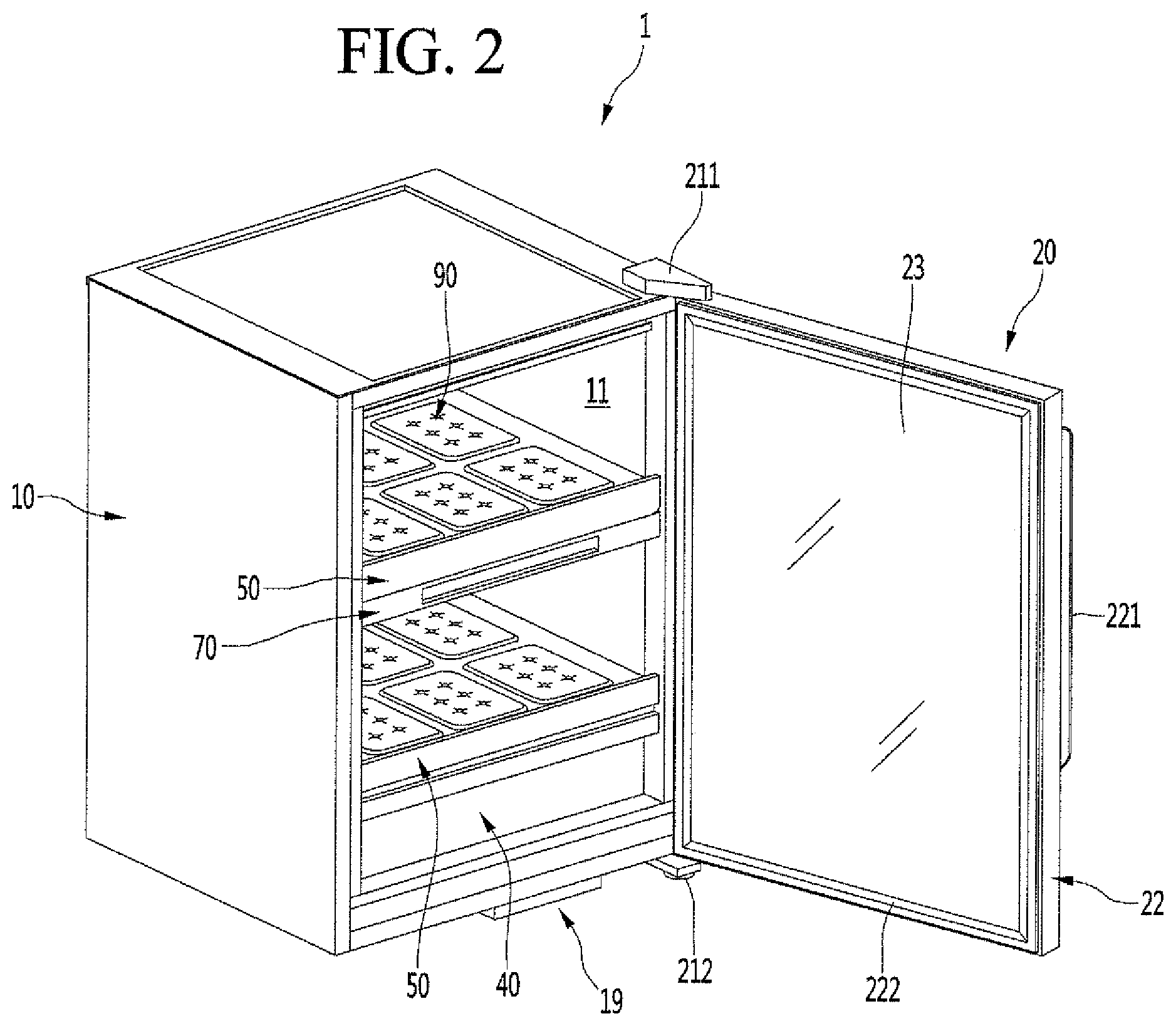 Patent US11778964 Figure 2 – Apparatus for cultivating plants