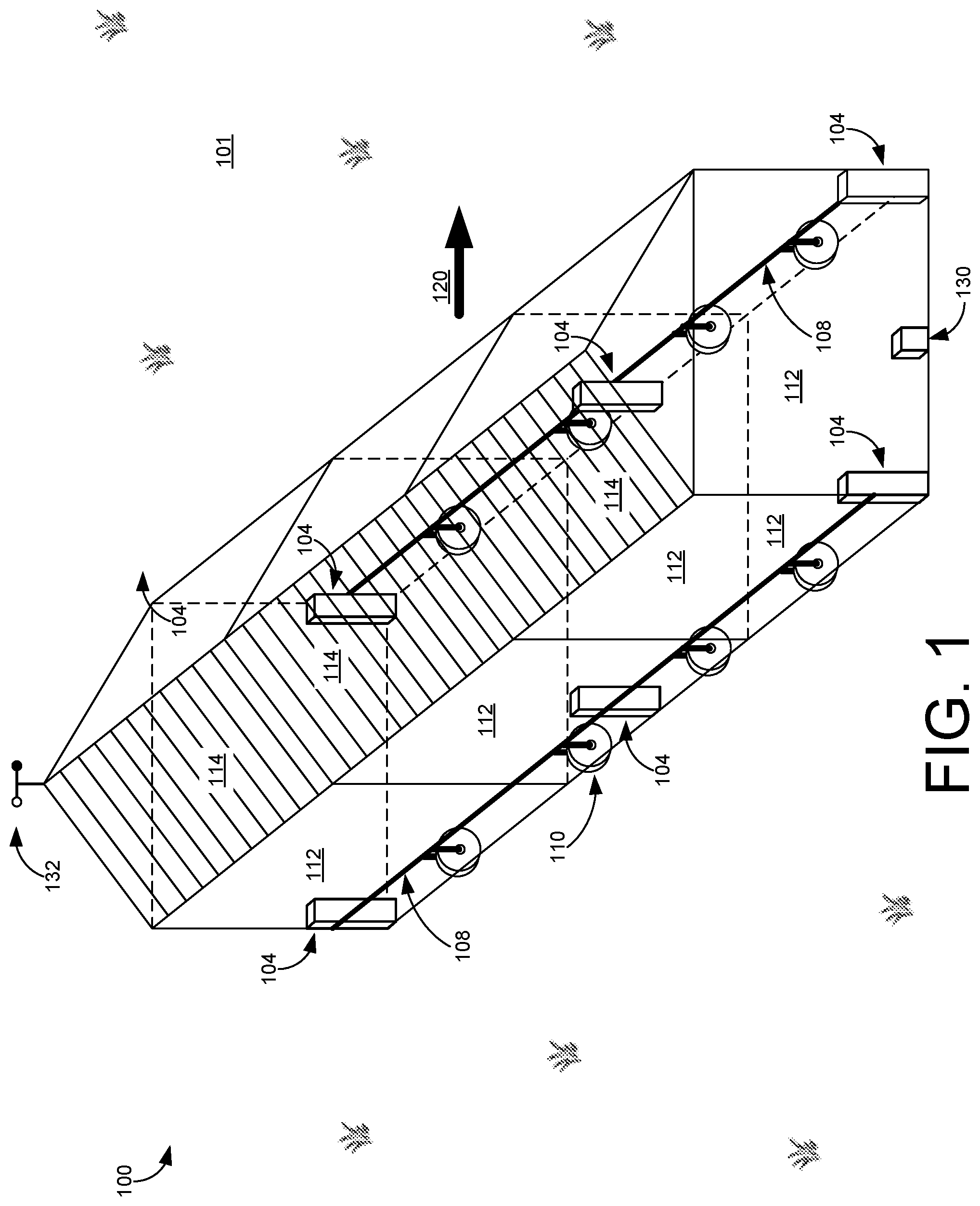 Patent US11778977 Figure 1 – Anchoring systems for mobile livestock enclosures