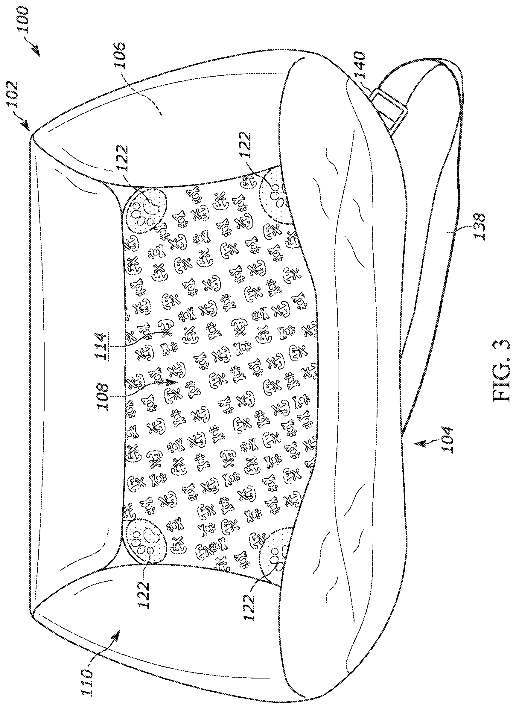 Patent US11778979 Figure 3 – Travel pet bed