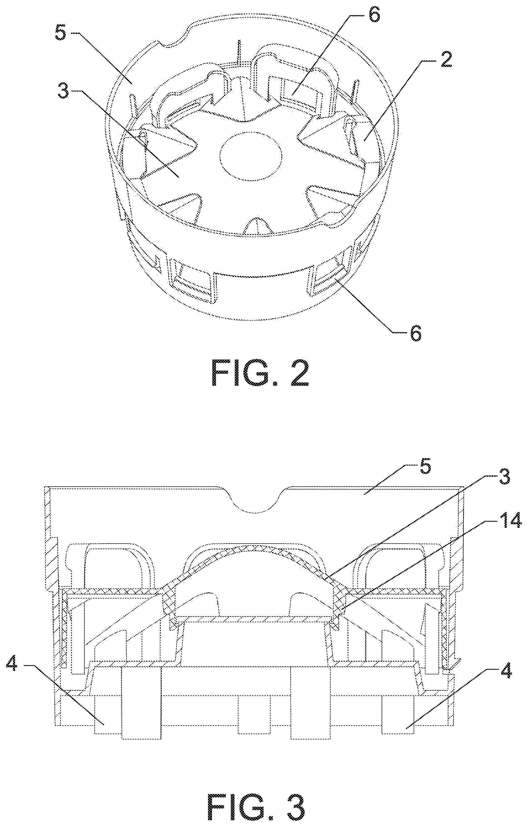 Patent US11778982 Figure 2 – Feeding toy for feeding pets through pet's autonomous pressing