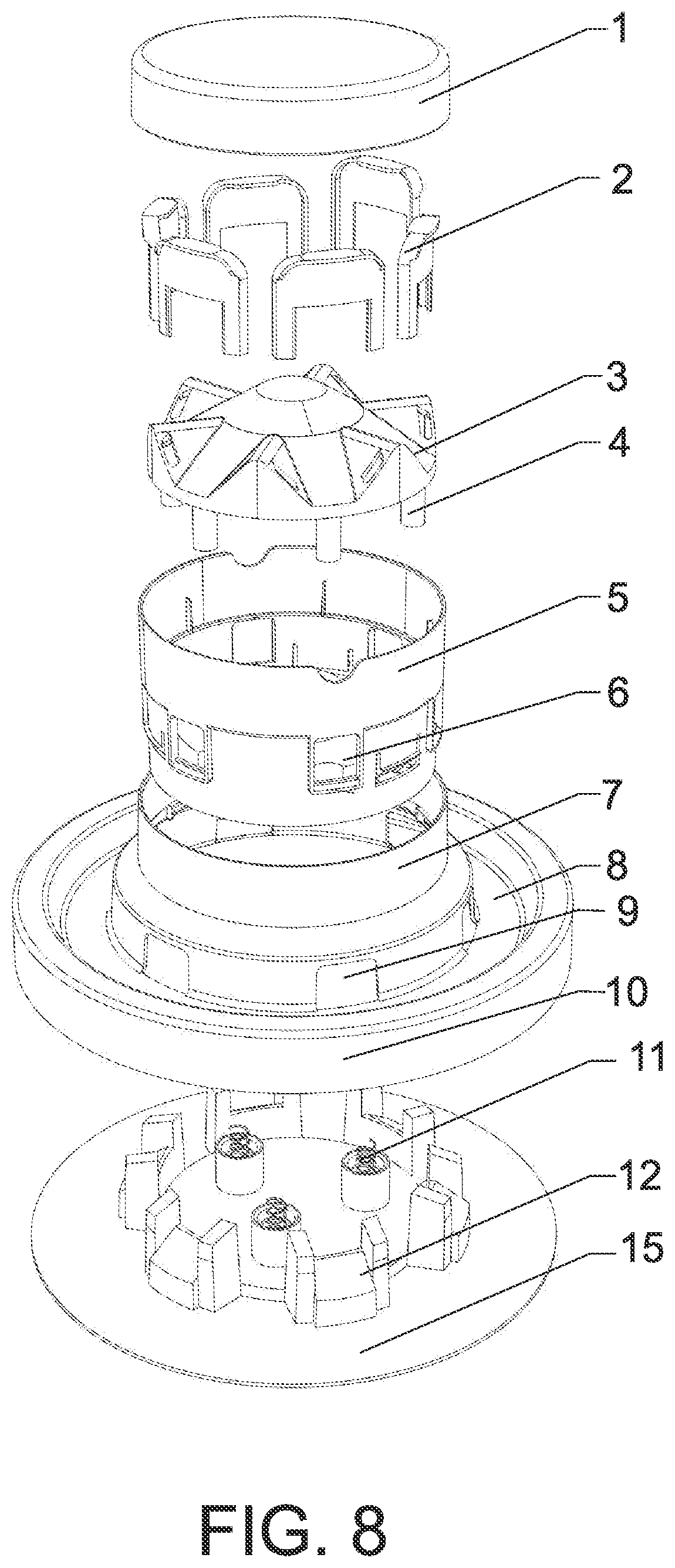 Patent US11778982 Figure 5 – Feeding toy for feeding pets through pet's autonomous pressing