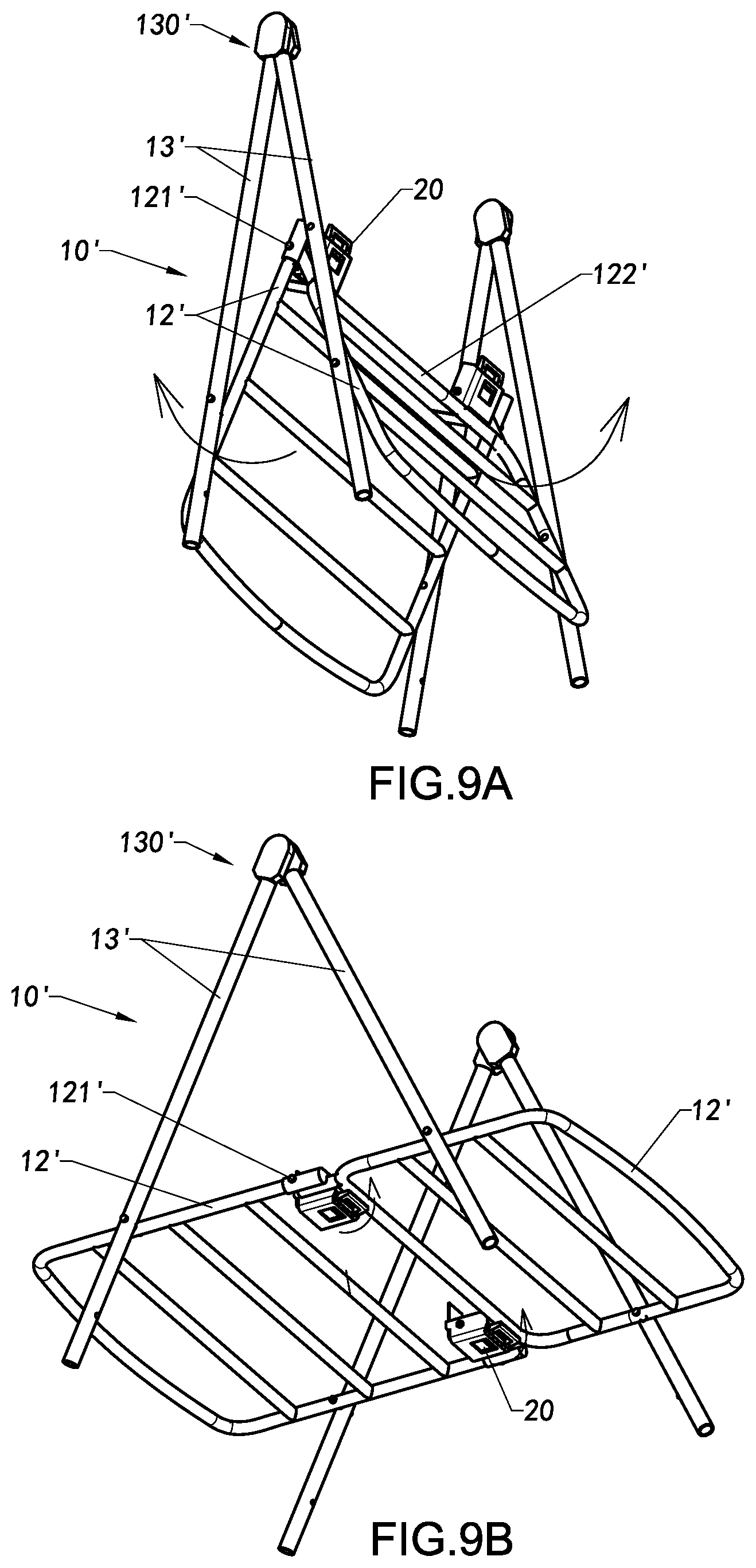 Patent US11778985 Figure 14 – Foldable container and foldable supporting frame thereof, and folding method
