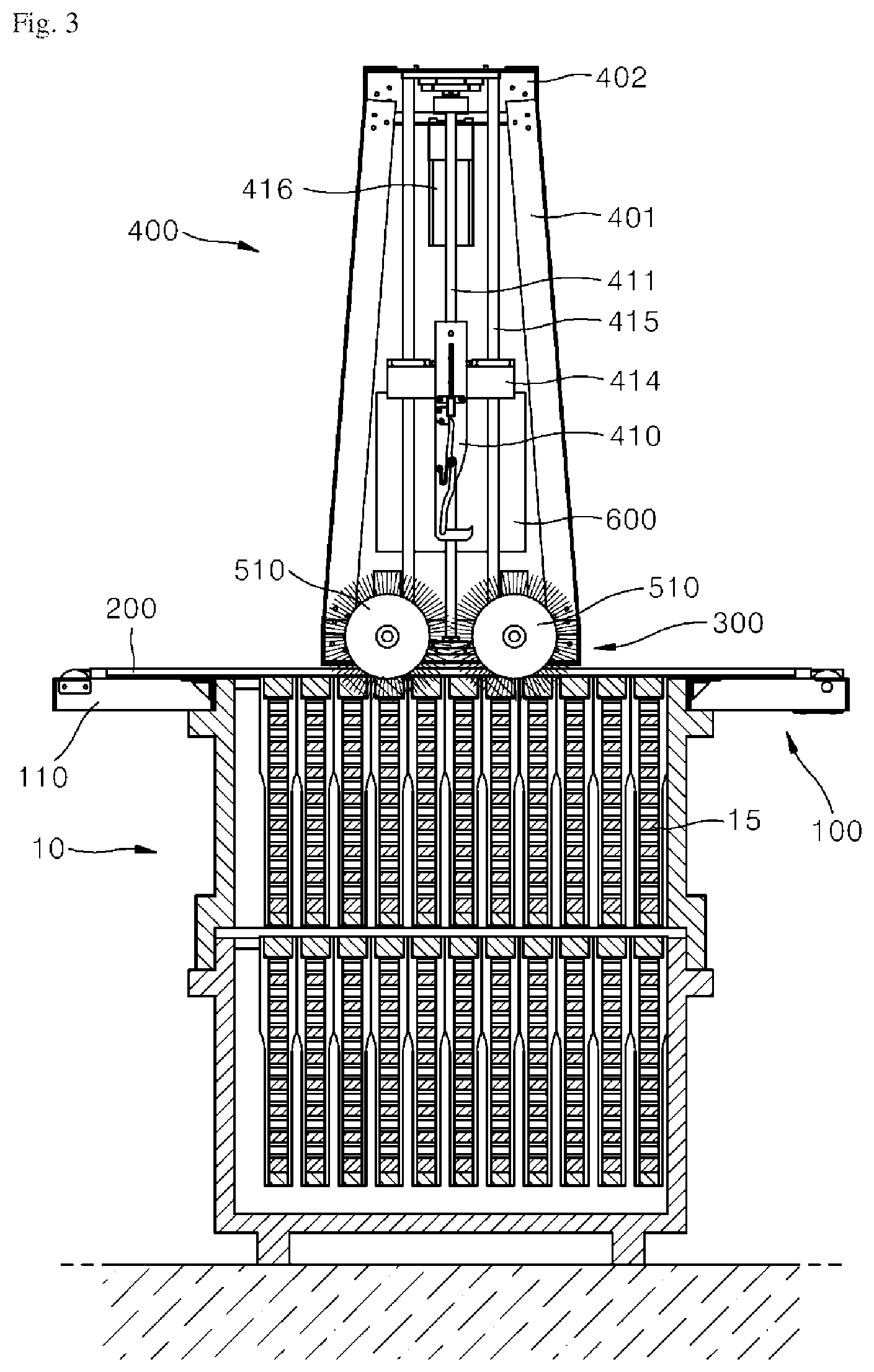 Patent US11778988 Figure 3 – Automatic bee separation device