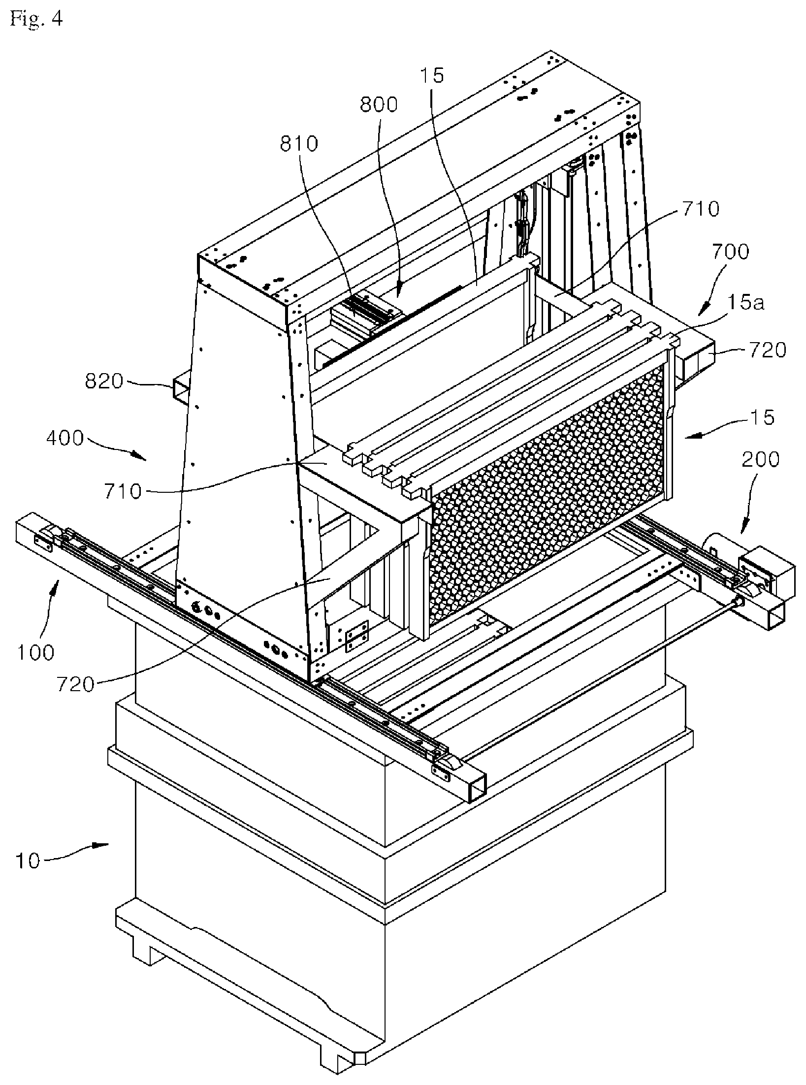 Patent US11778988 Figure 4 – Automatic bee separation device
