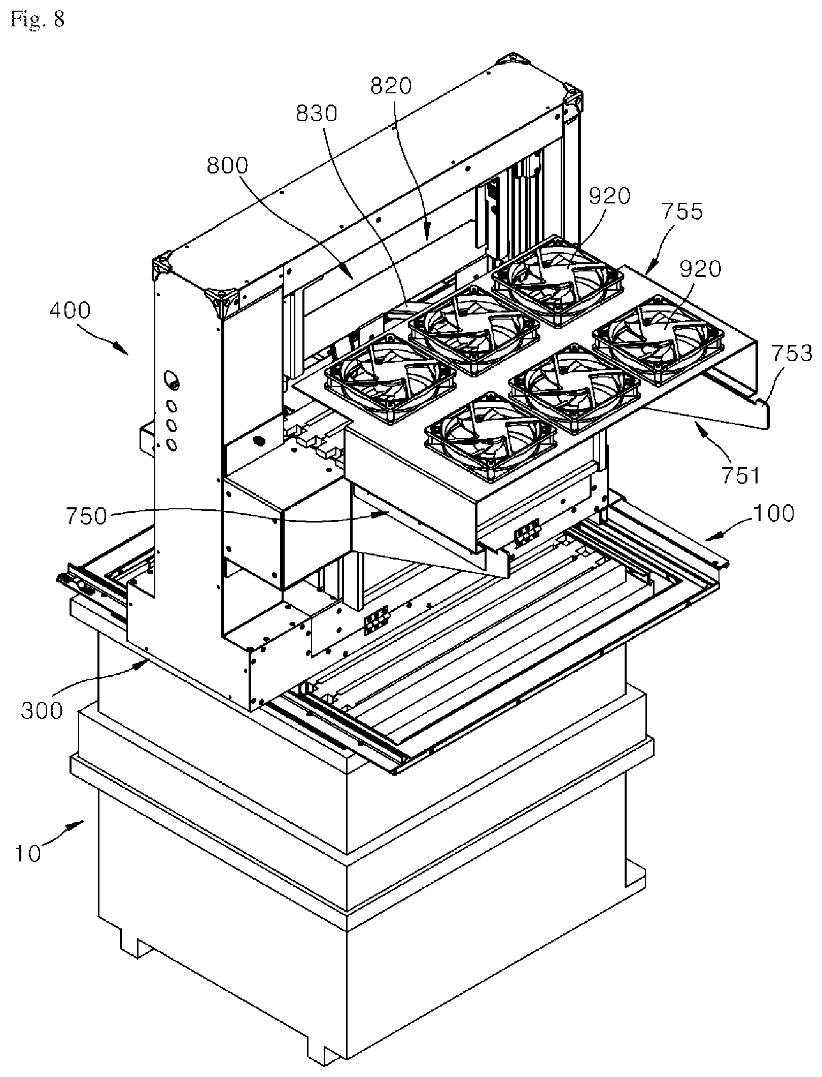 Patent US11778988 Figure 8 – Automatic bee separation device