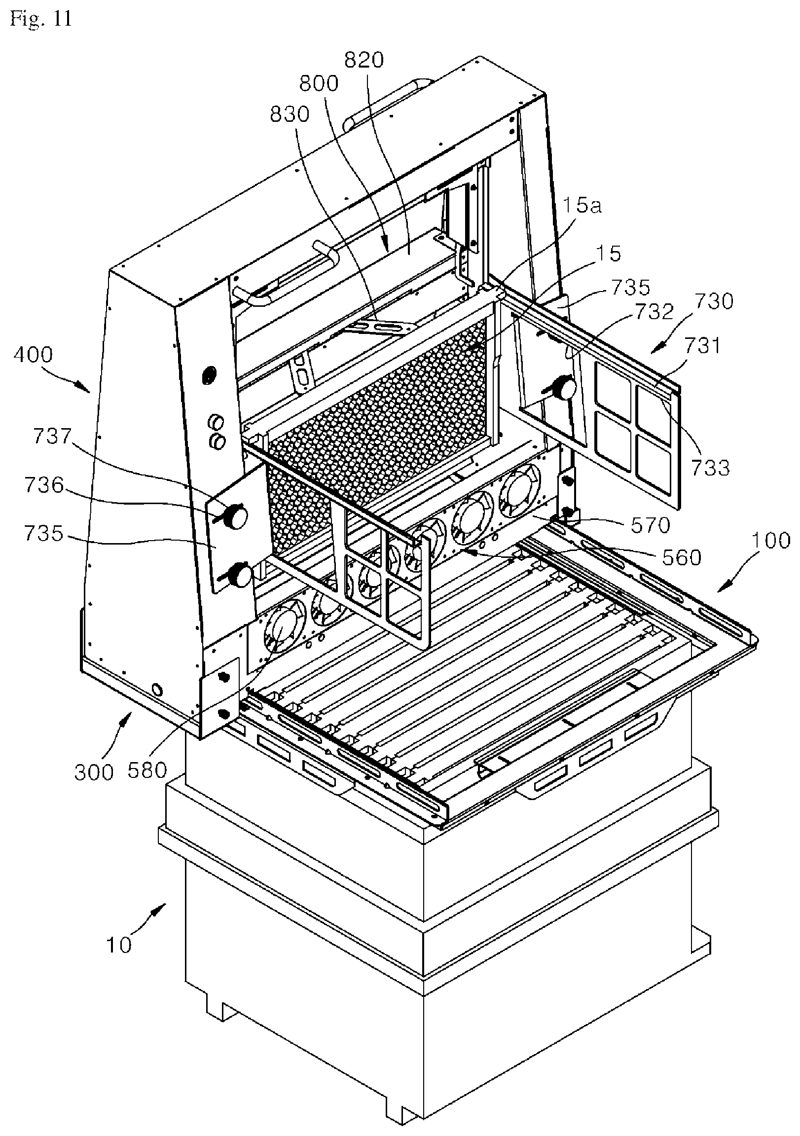 Patent US11778988 Figure 11 – Automatic bee separation device