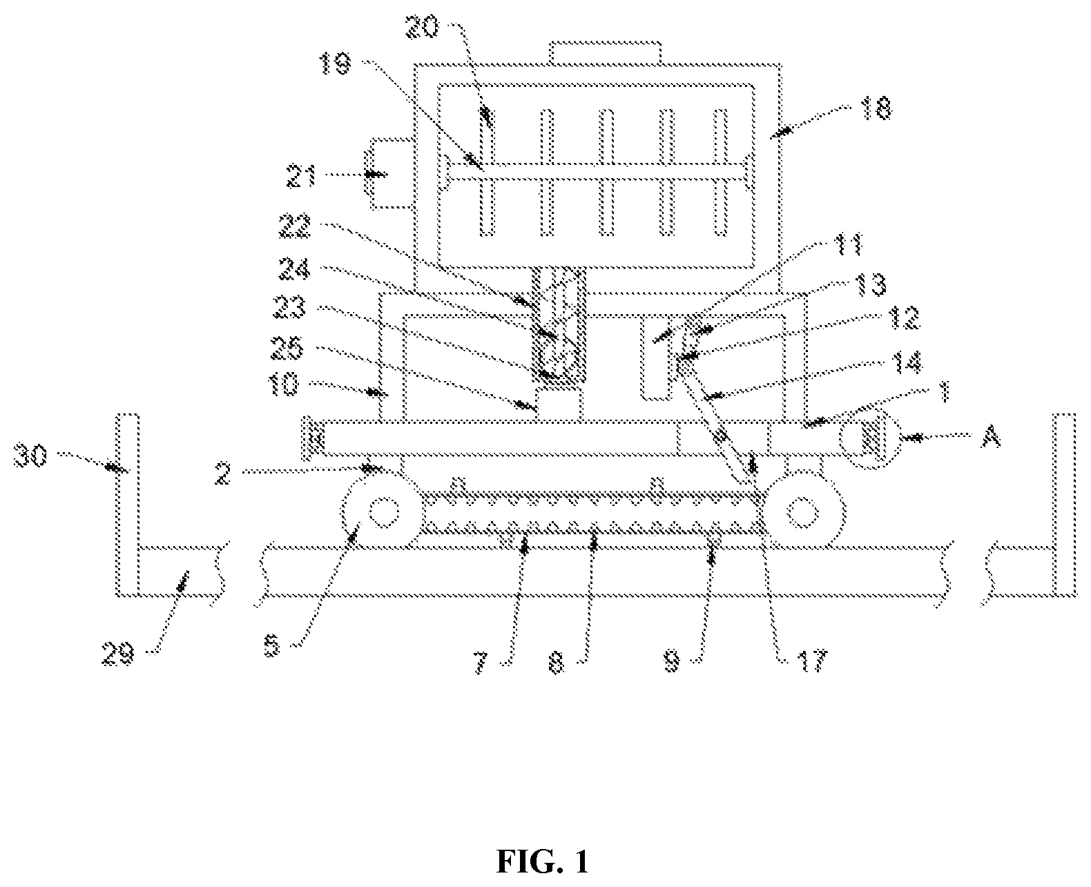 Patent US11778990 Figure 1 – Automatic food feeder for aquaculture breeding