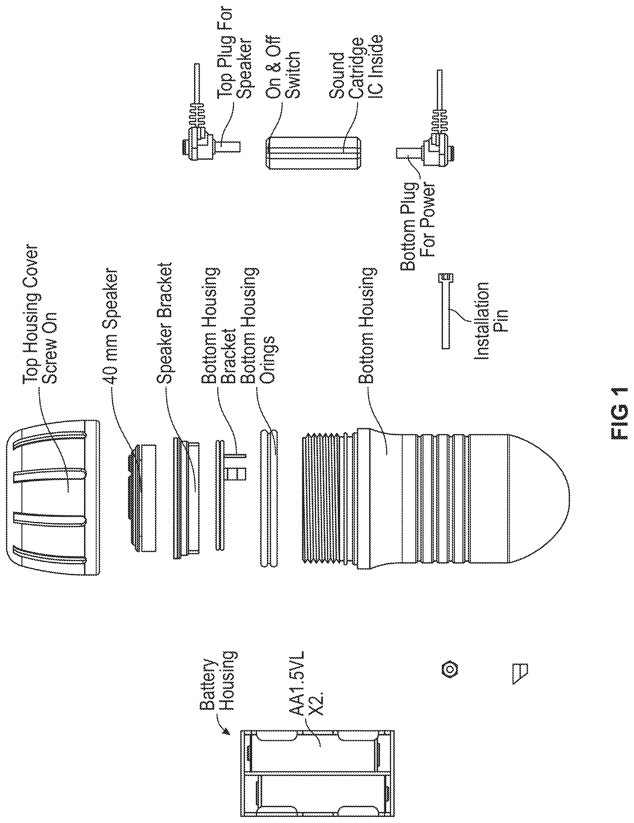Patent US11778996 — System and method for attracting crustaceans and other aquatic life — Figure 1